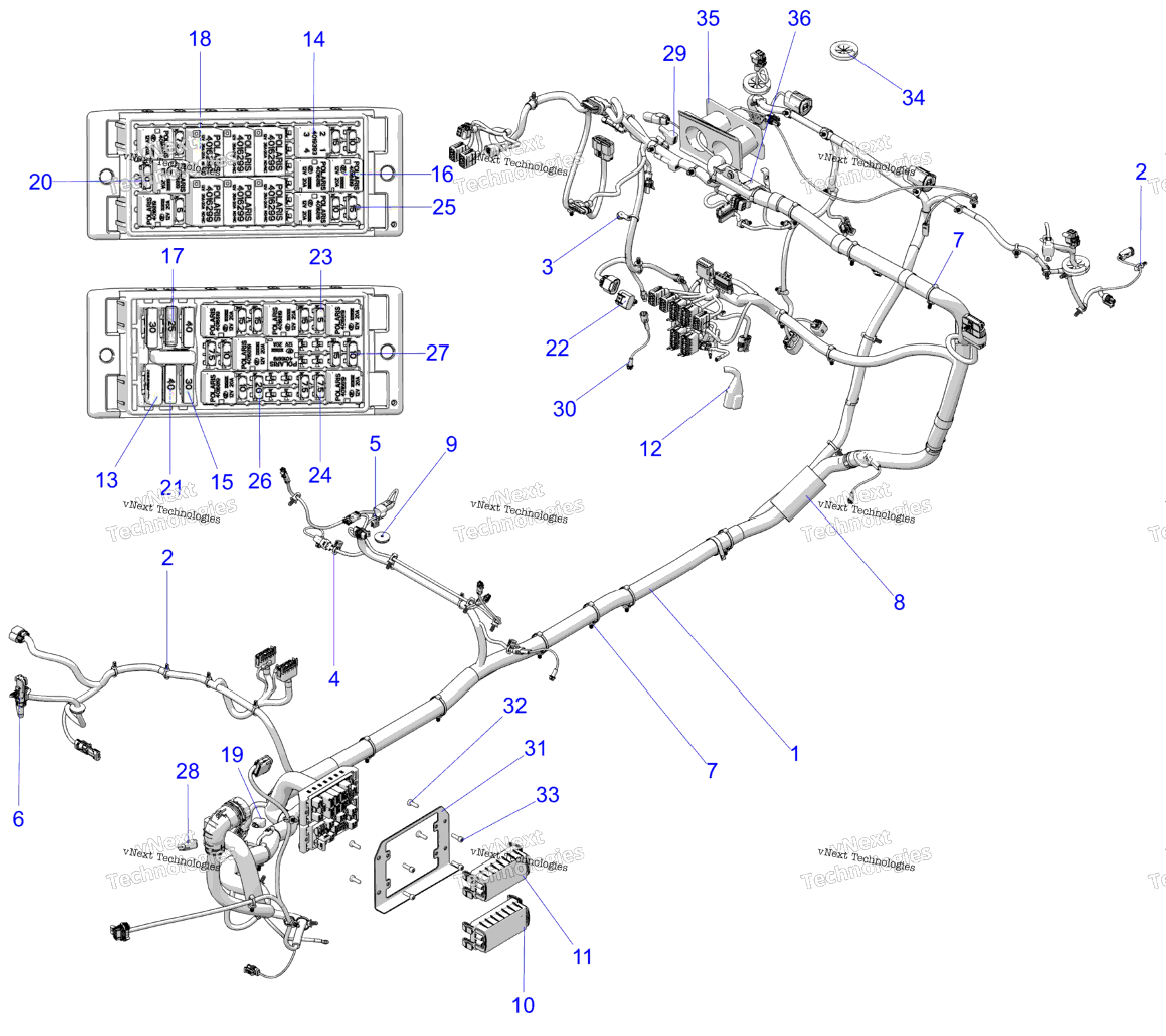 Electrical, Wire Harness, Chassis