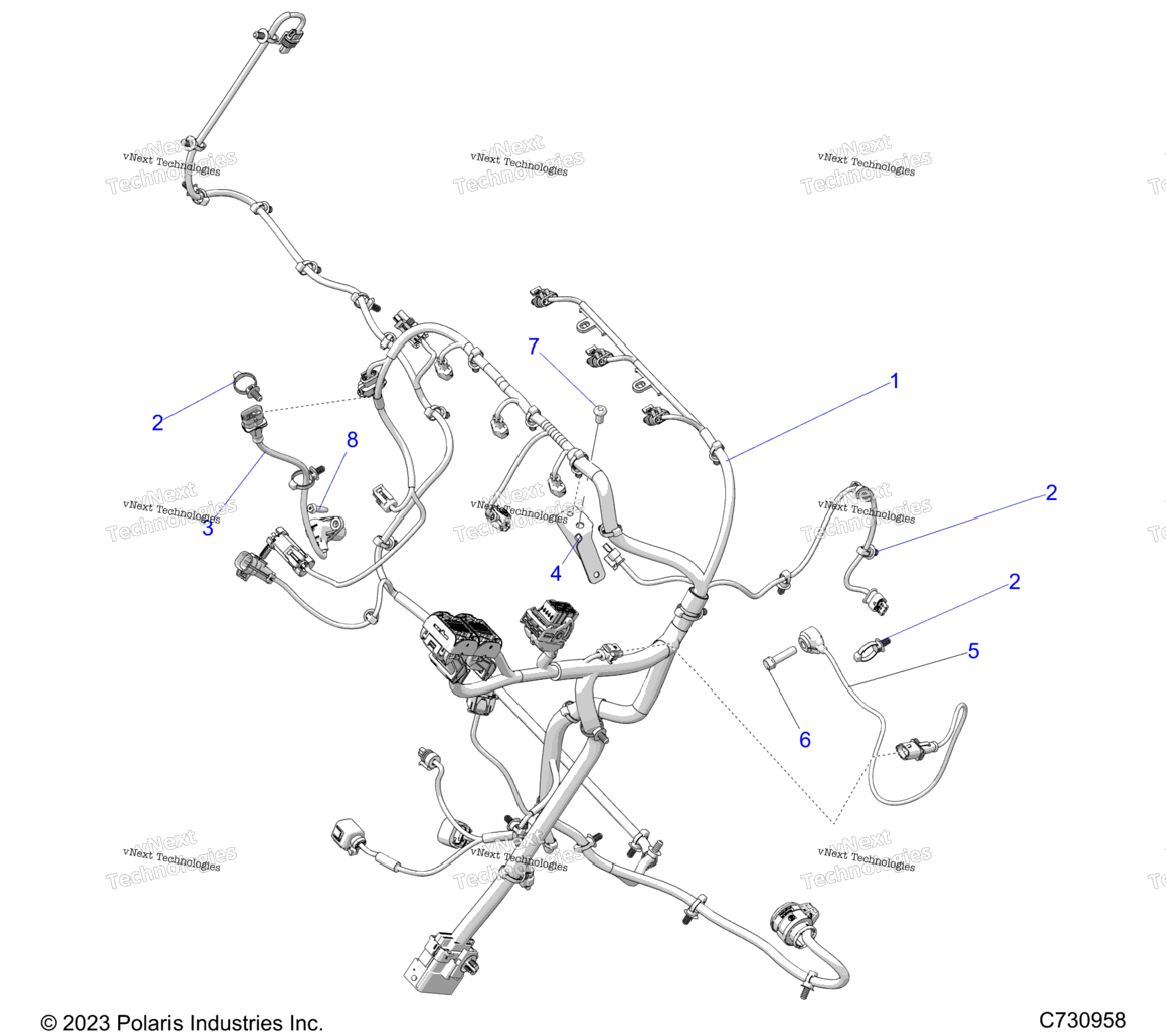 Electrical, Wire Harness, Engine