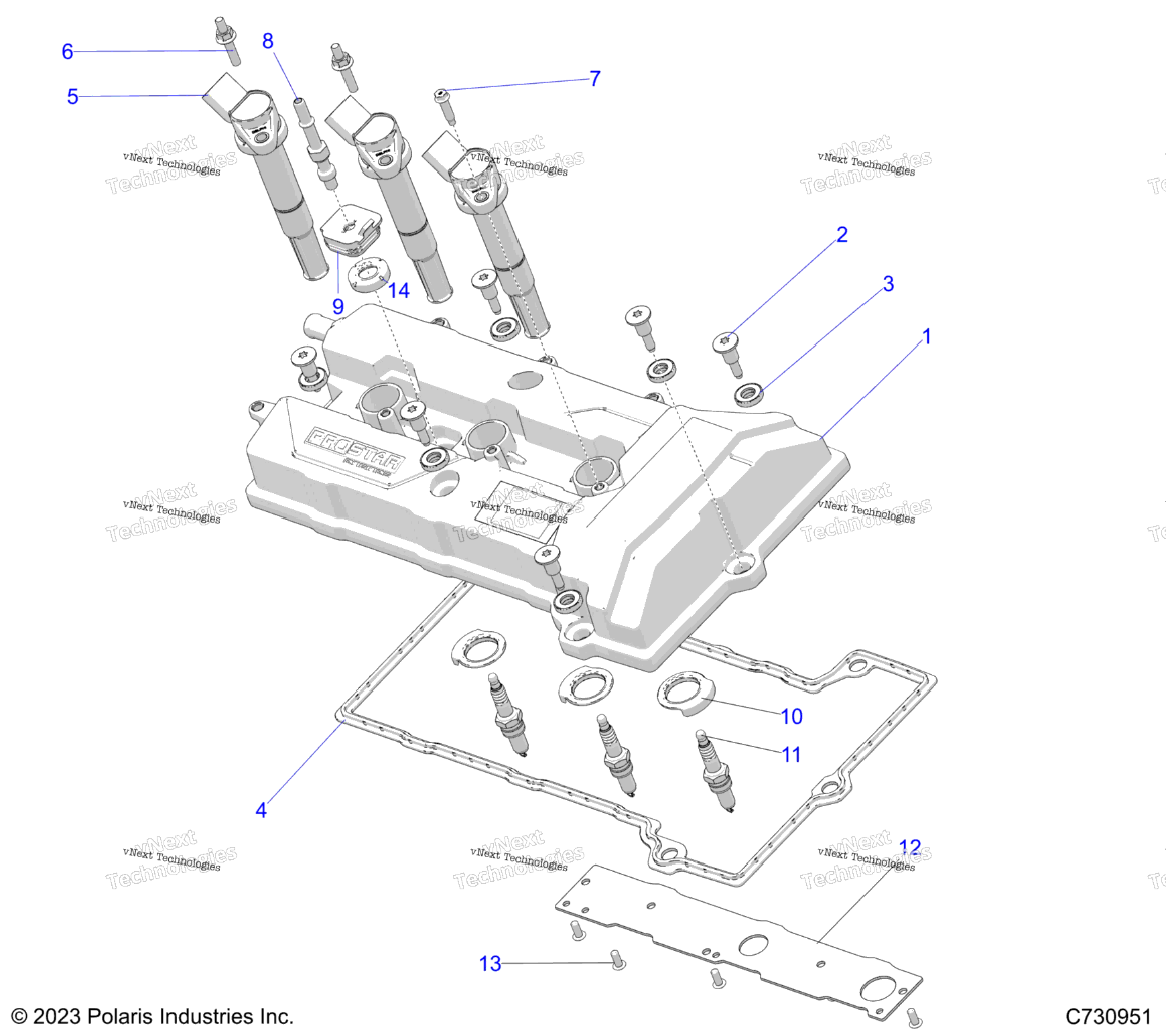 Engine, Valve Cover & Spark Plugs