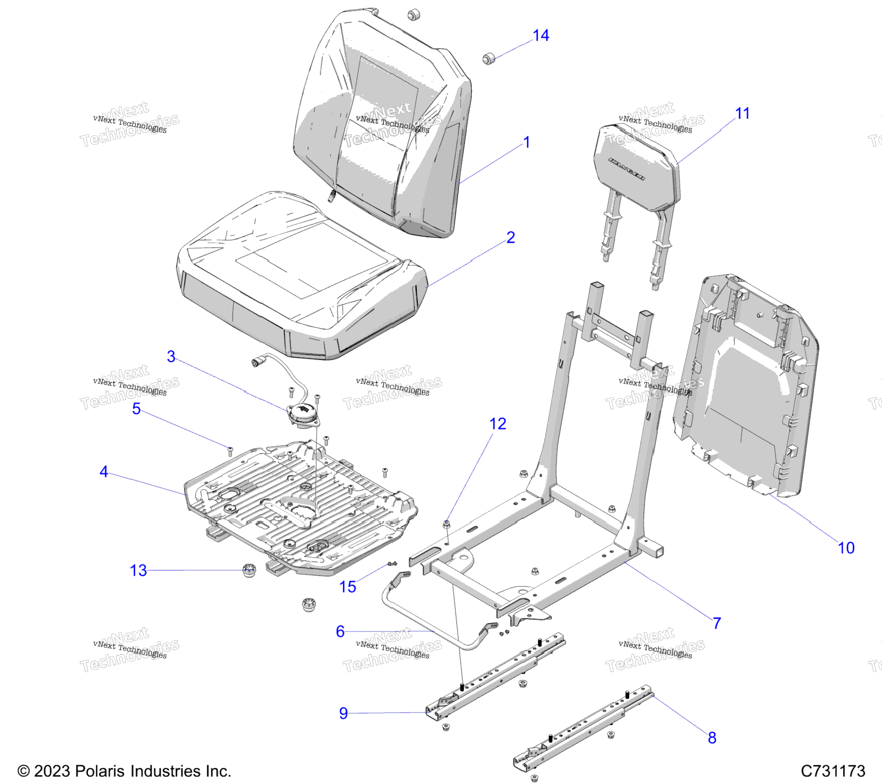 Body, Seat Asm., Driver