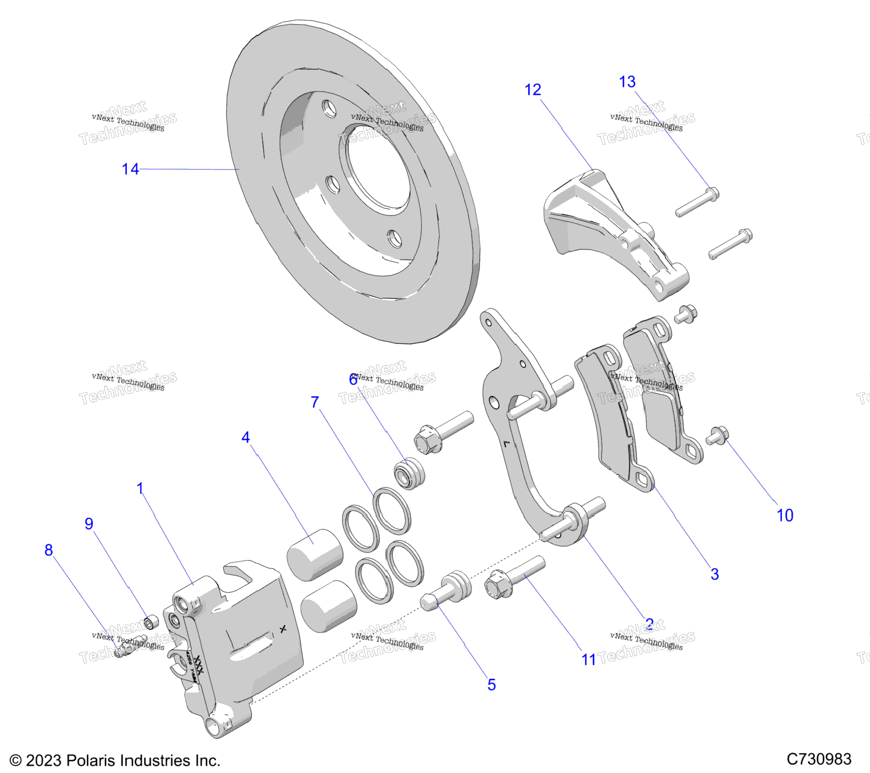 Brakes, Rear Caliper