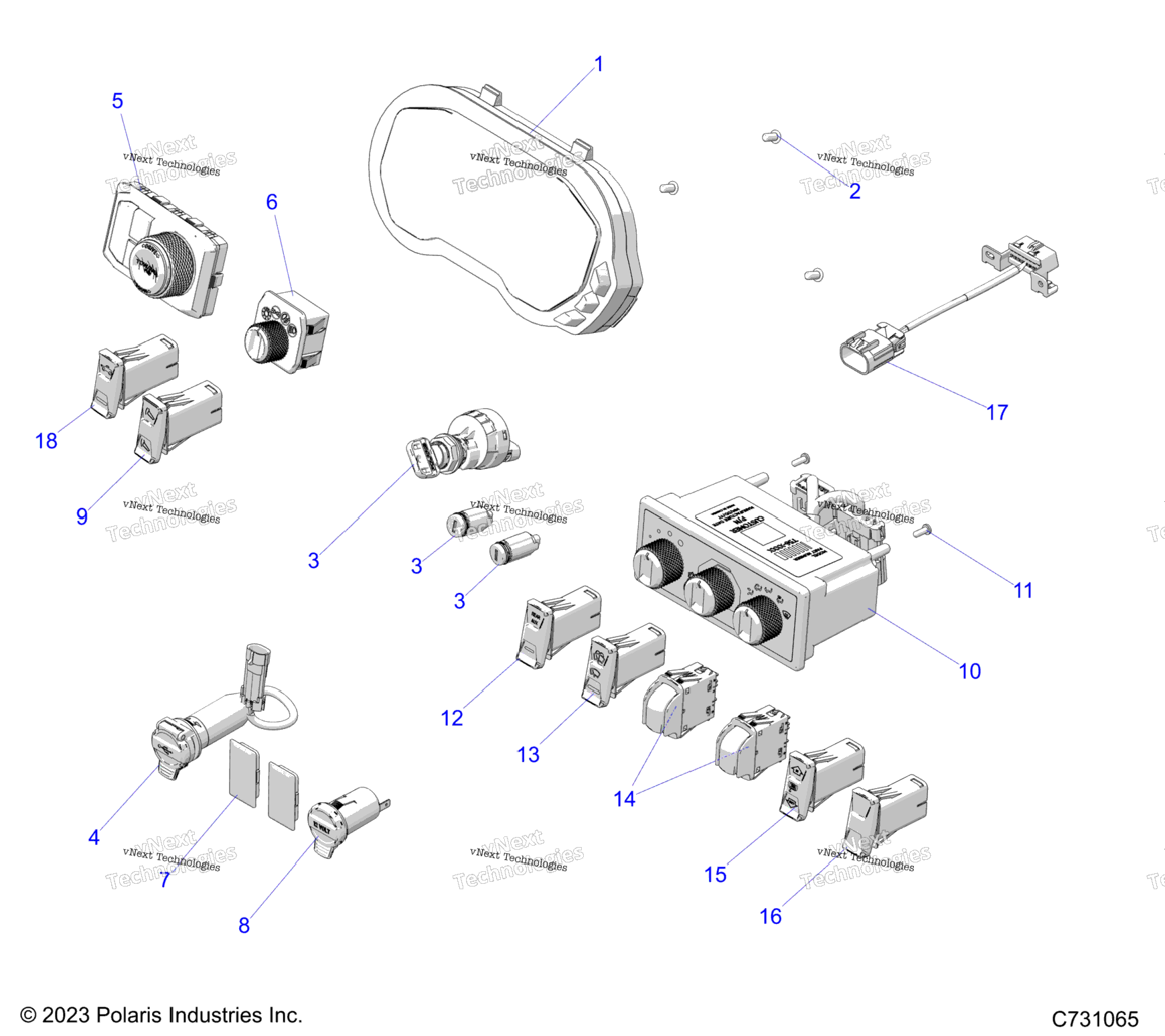 Electrical, Dash Components