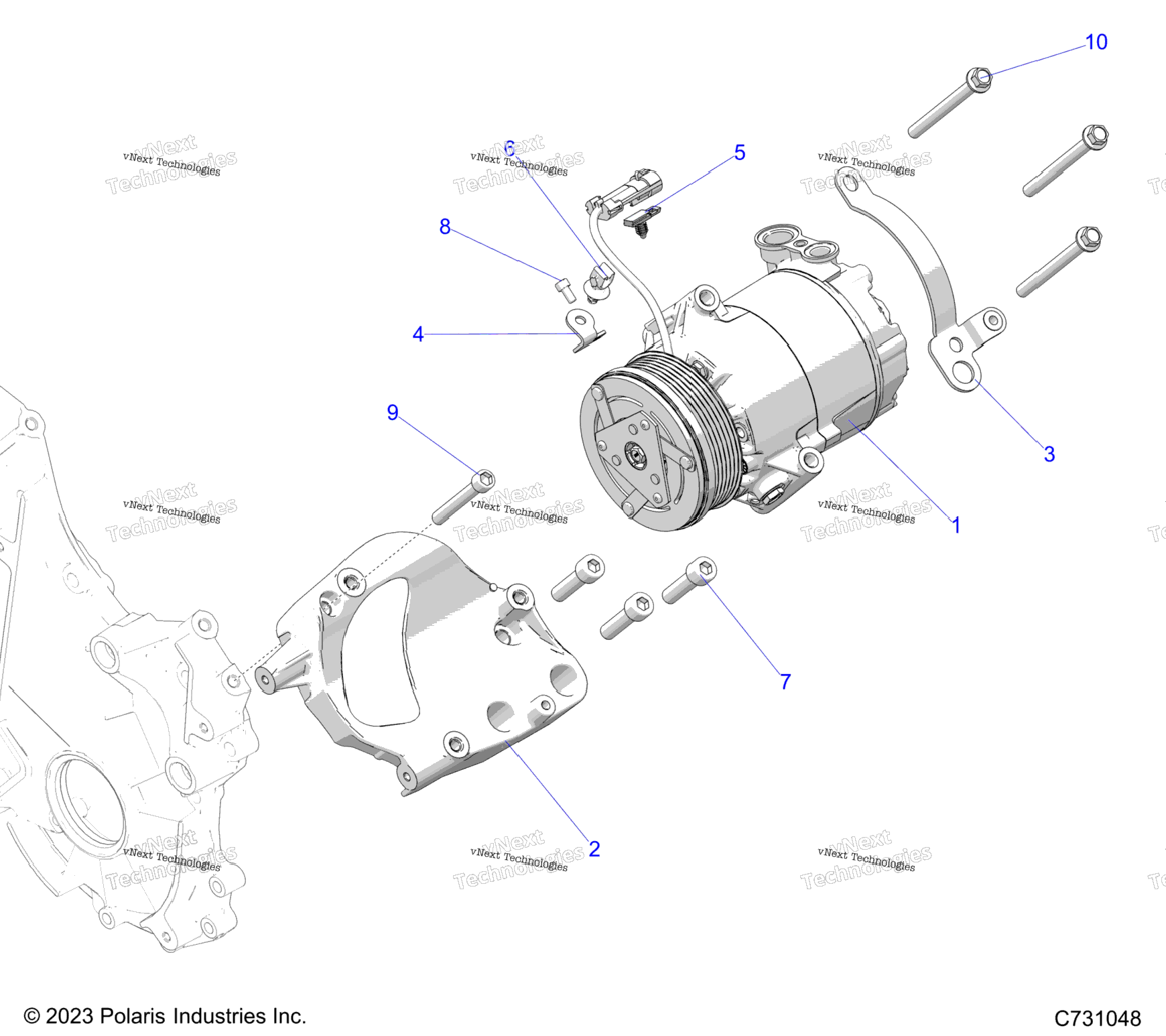 Engine, Hvac Compressor