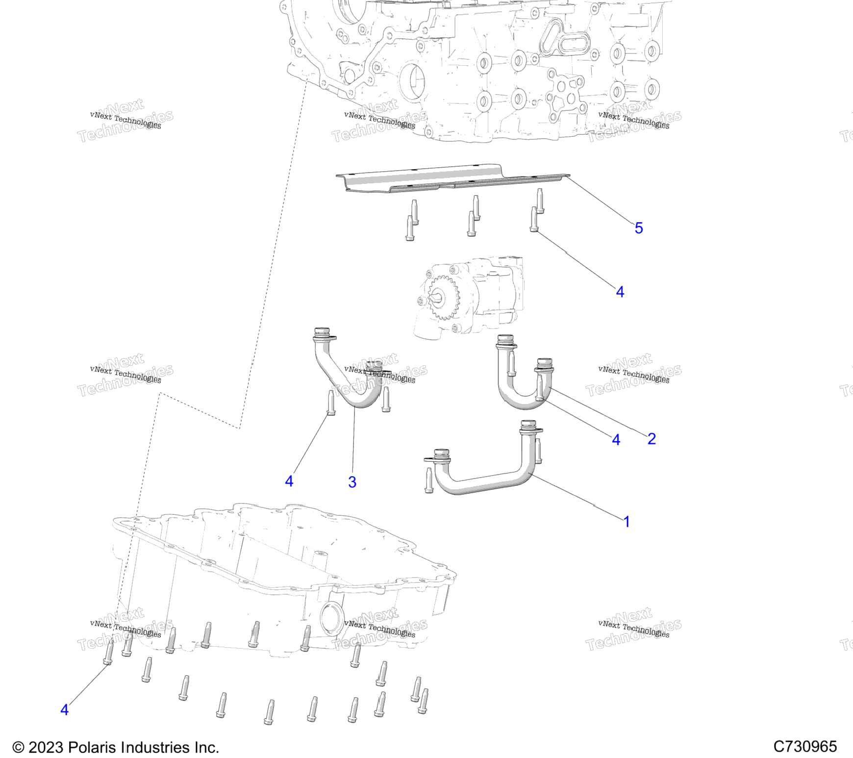 Engine, Oil Tubes