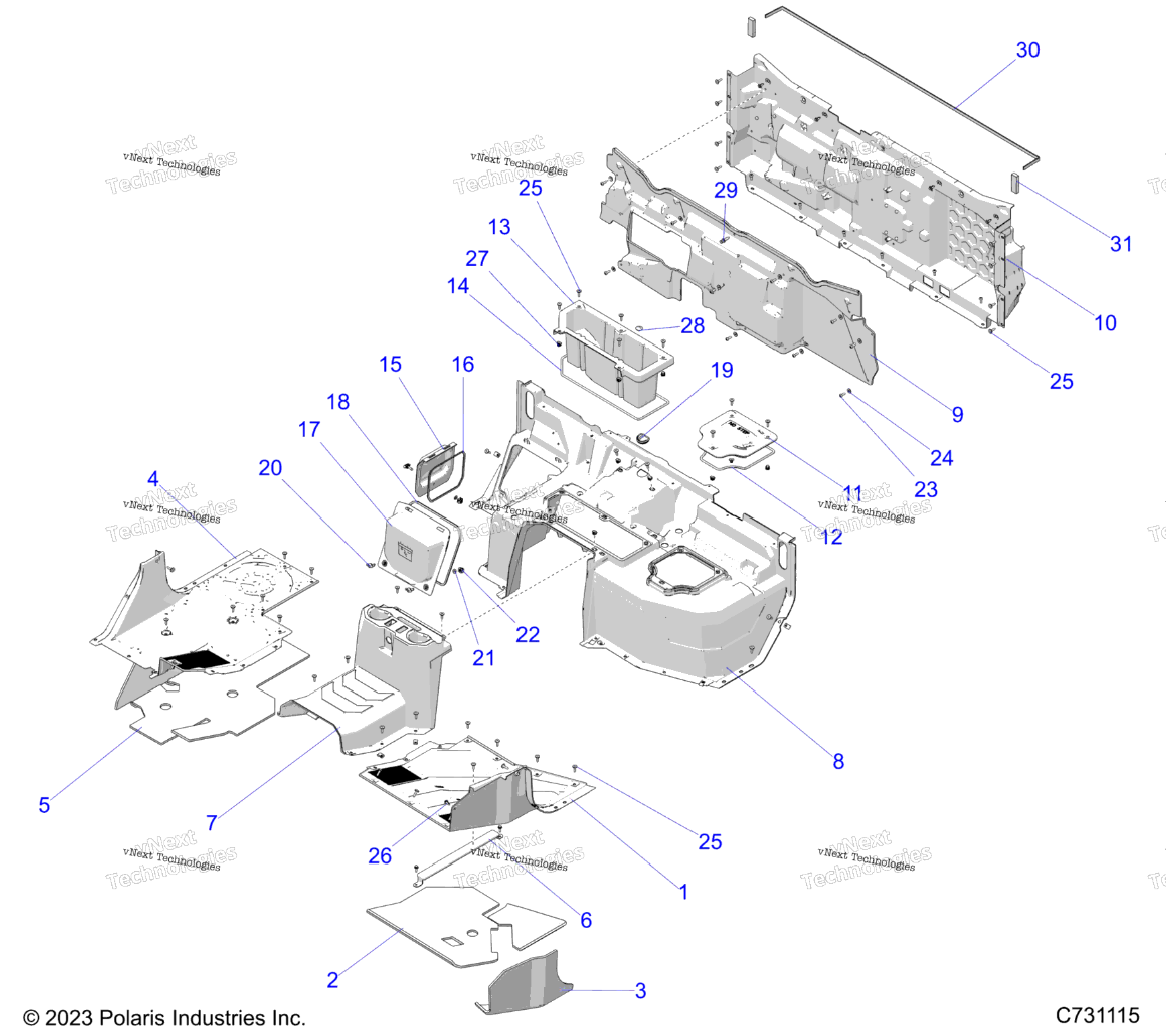 Body, Floor And Closeoff, Rear