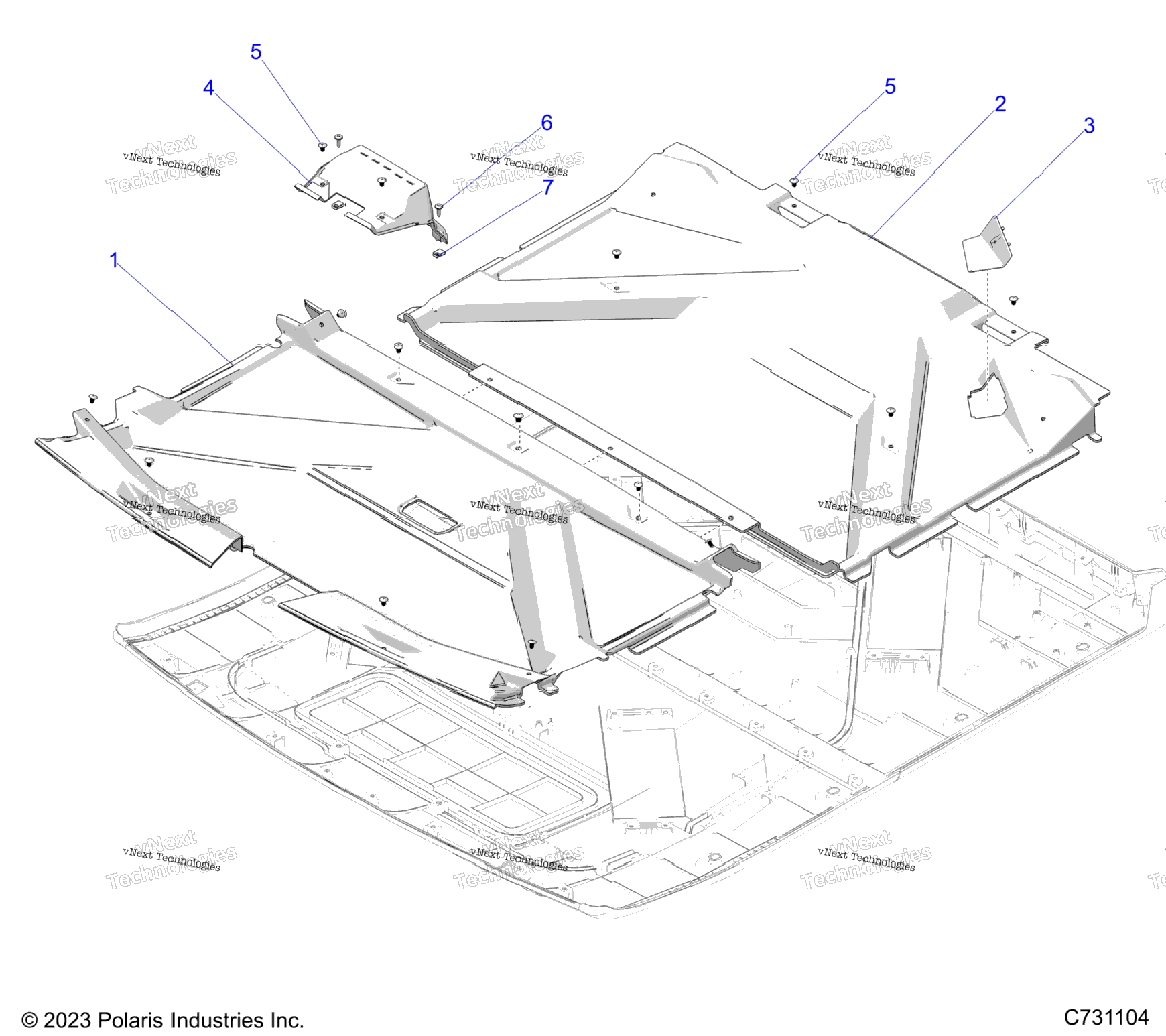 Body, Roof Liners