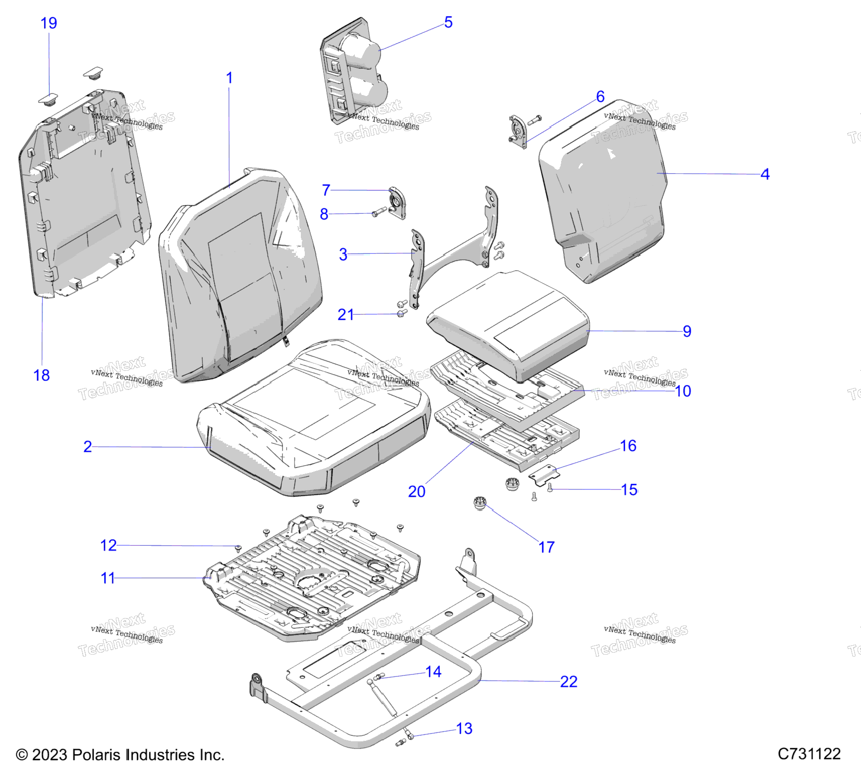 Body, Seat Asm., Passenger