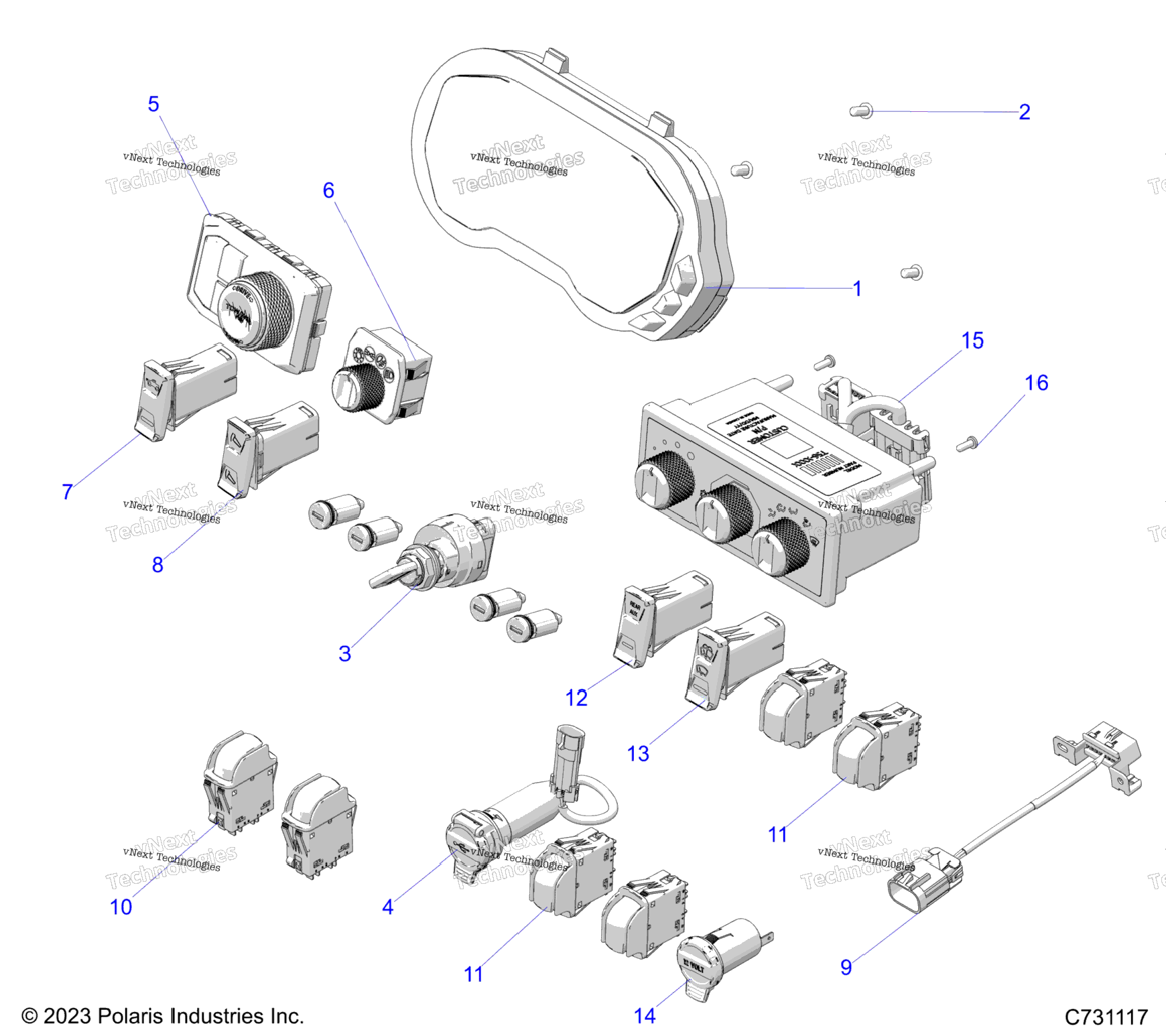 Electrical, Dash Components