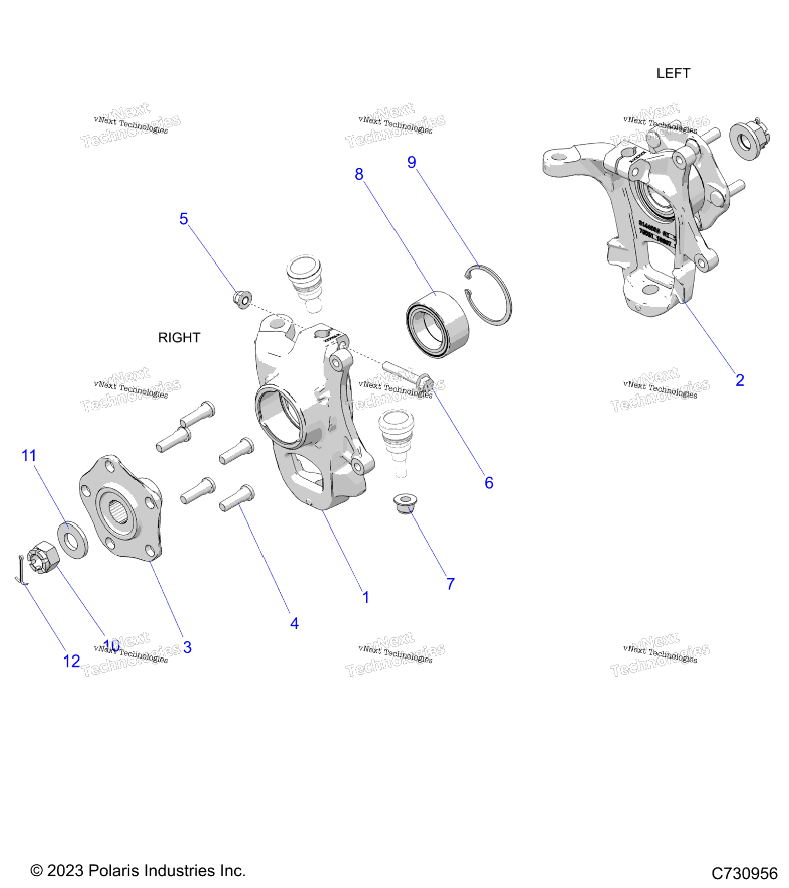 Suspension, Front Hub