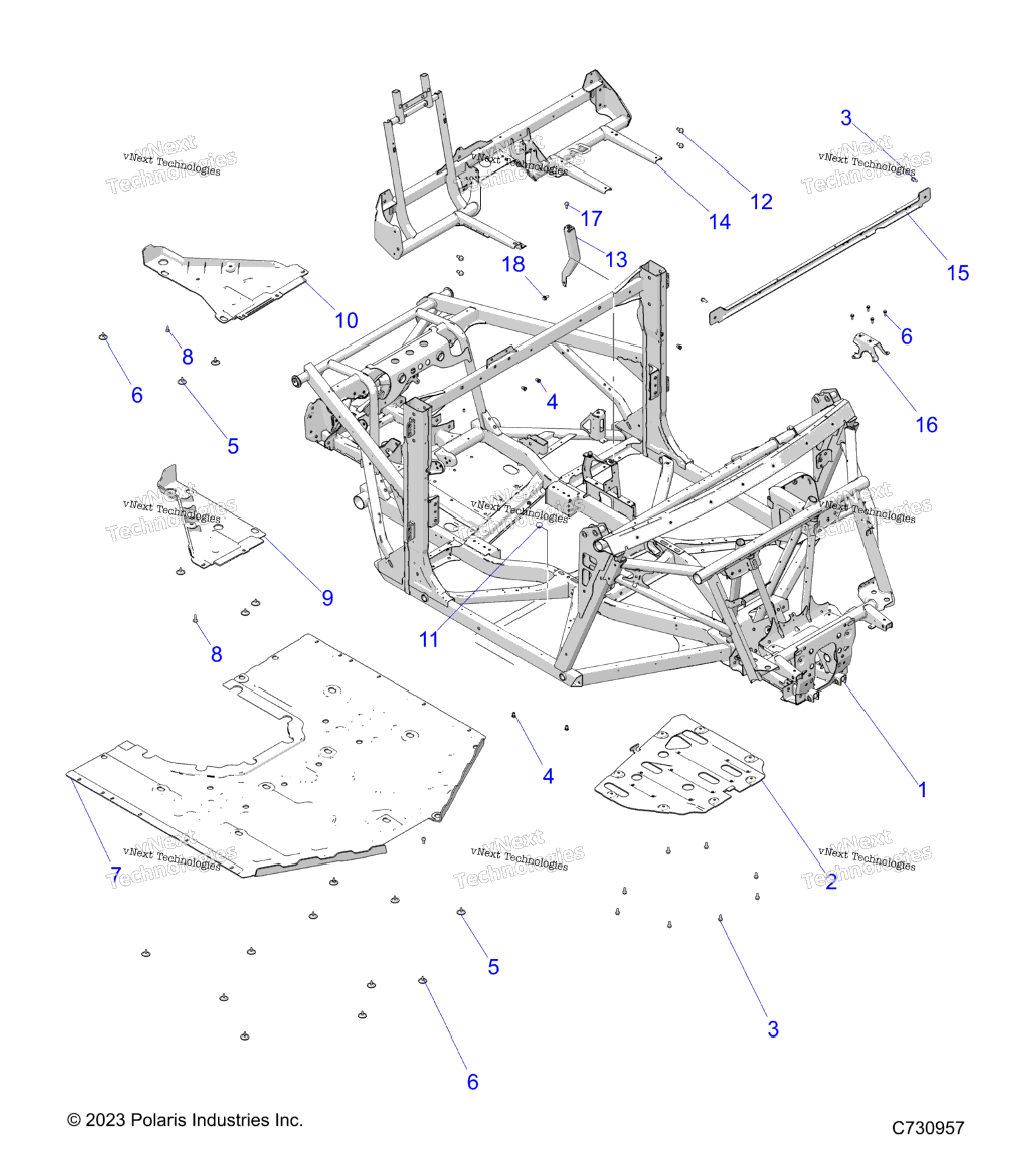 Chassis, Main Frame And Skid Plates