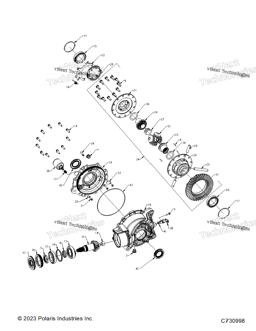 Drive Train, Rear Gearcase Internals