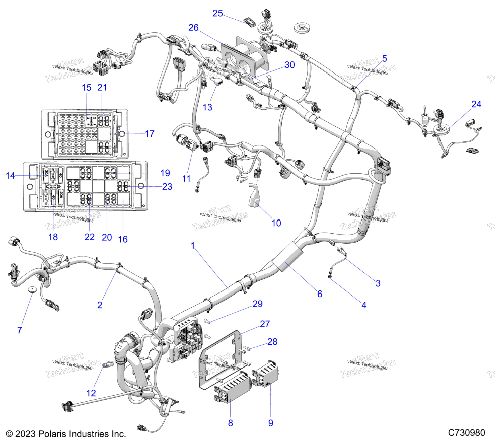 Electrical, Wire Harness, Chassis