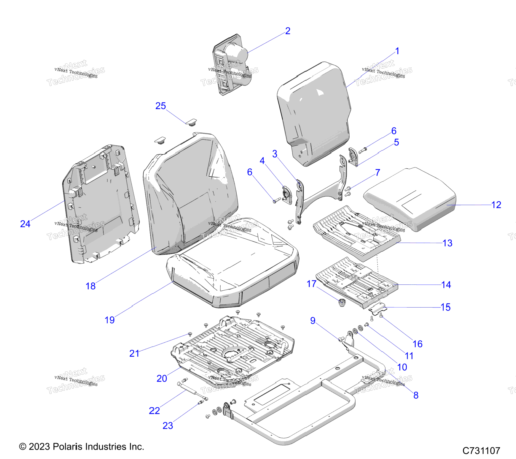 Body, Seat Asm., Passenger