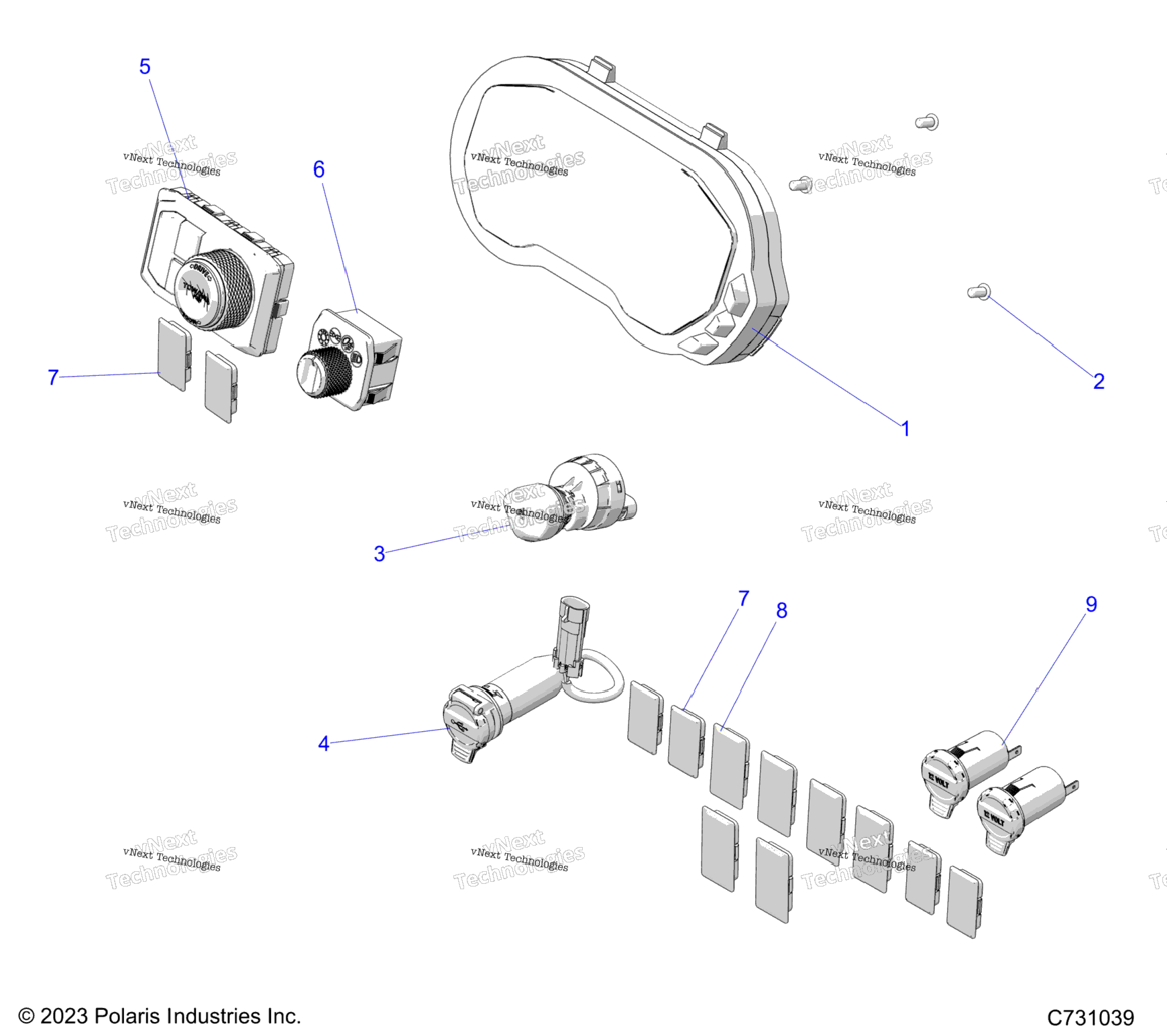 Electrical, Dash Components