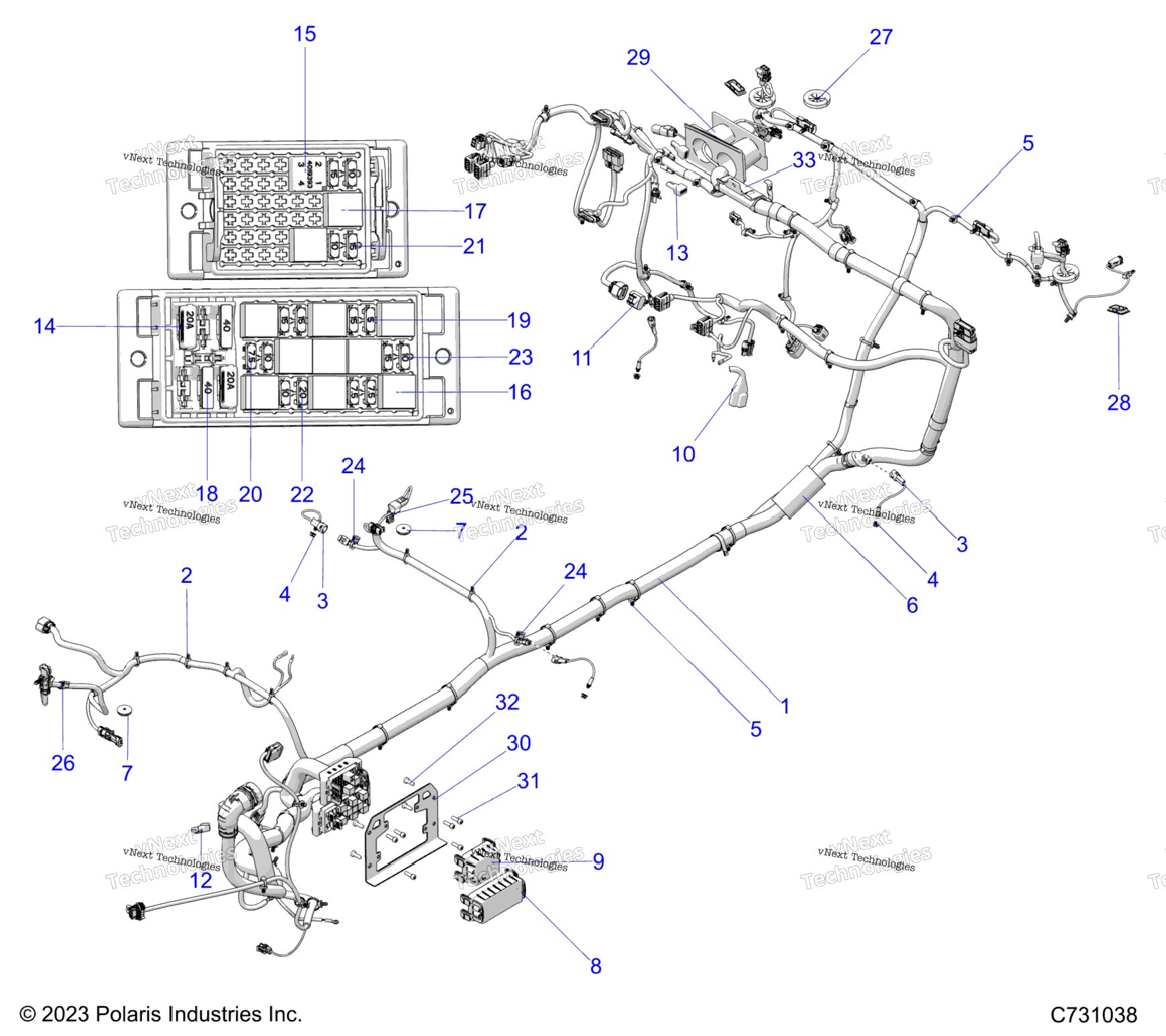 Electrical, Wire Harness, Chassis