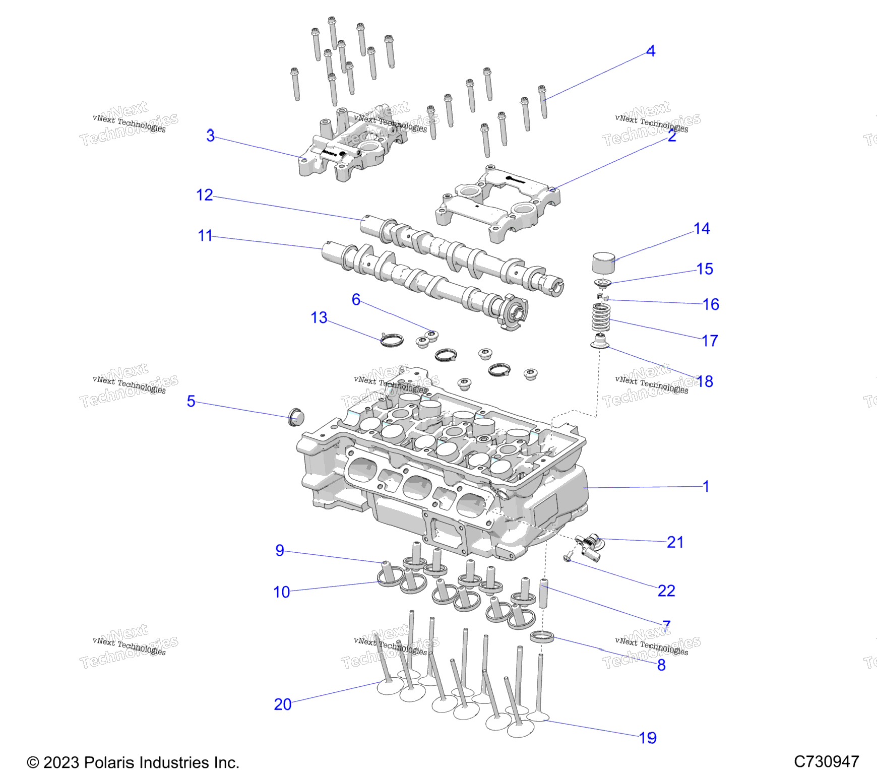 Engine, Cylinder Head And Valves