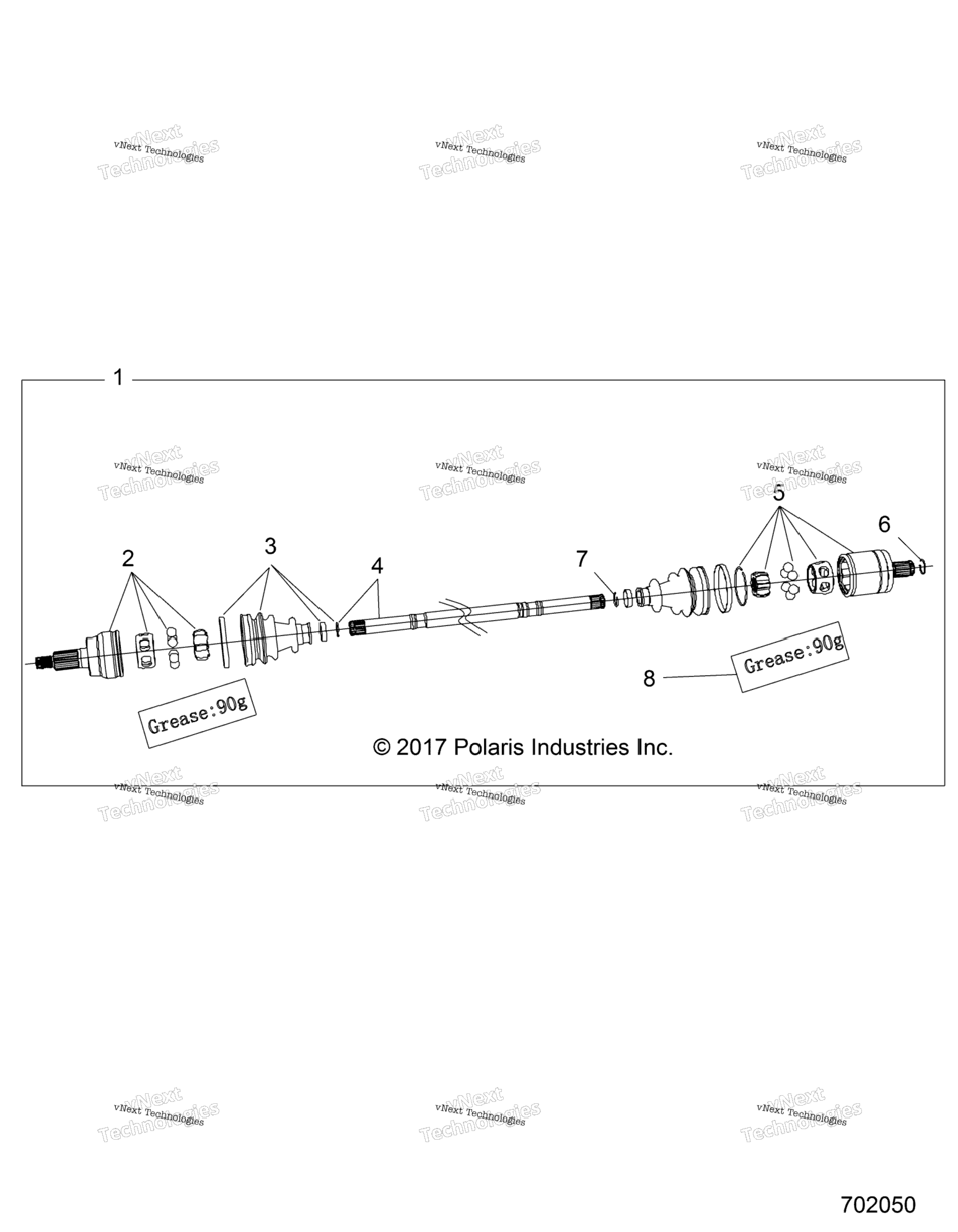 Drive Train, Front Half Shaft