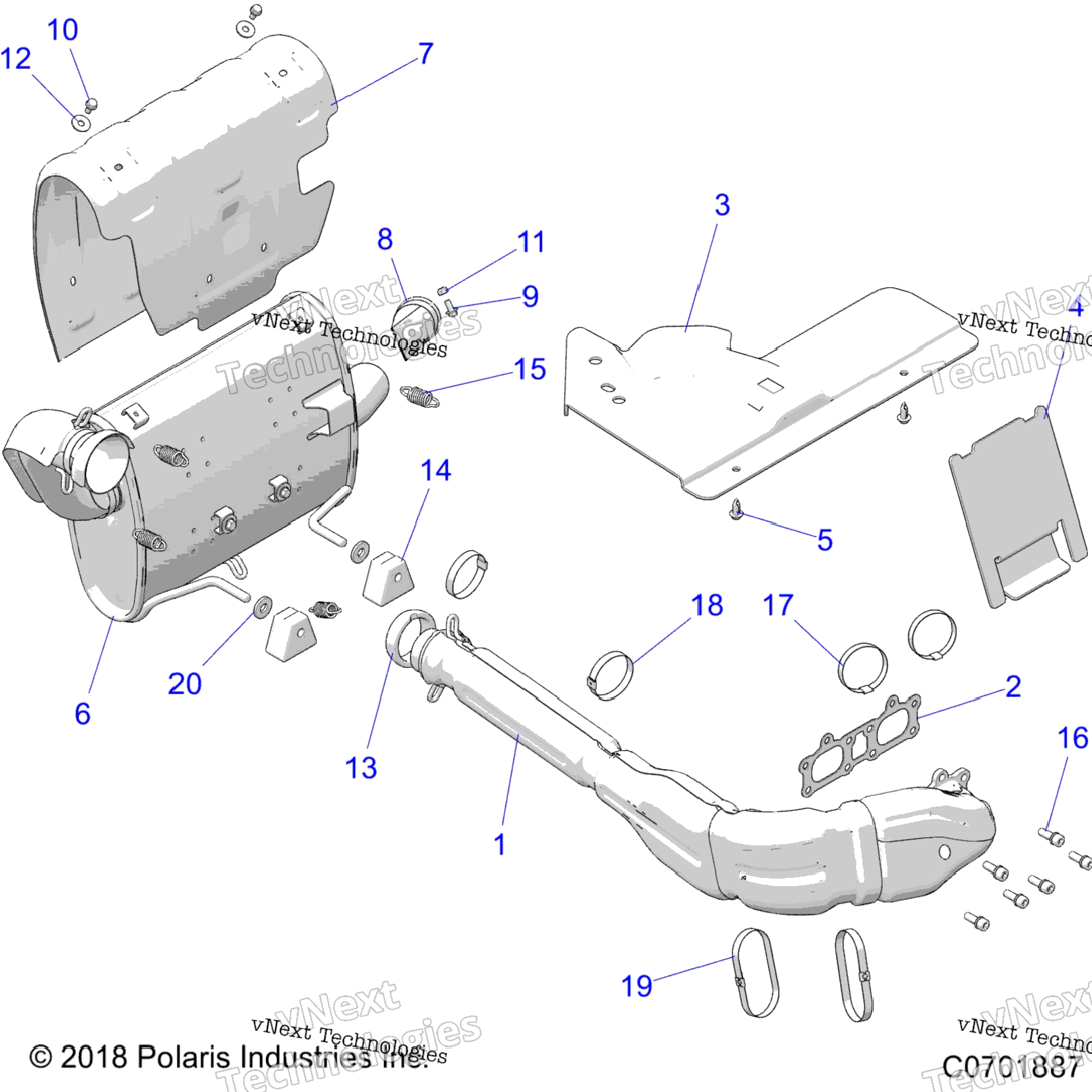 Engine, Exhaust System