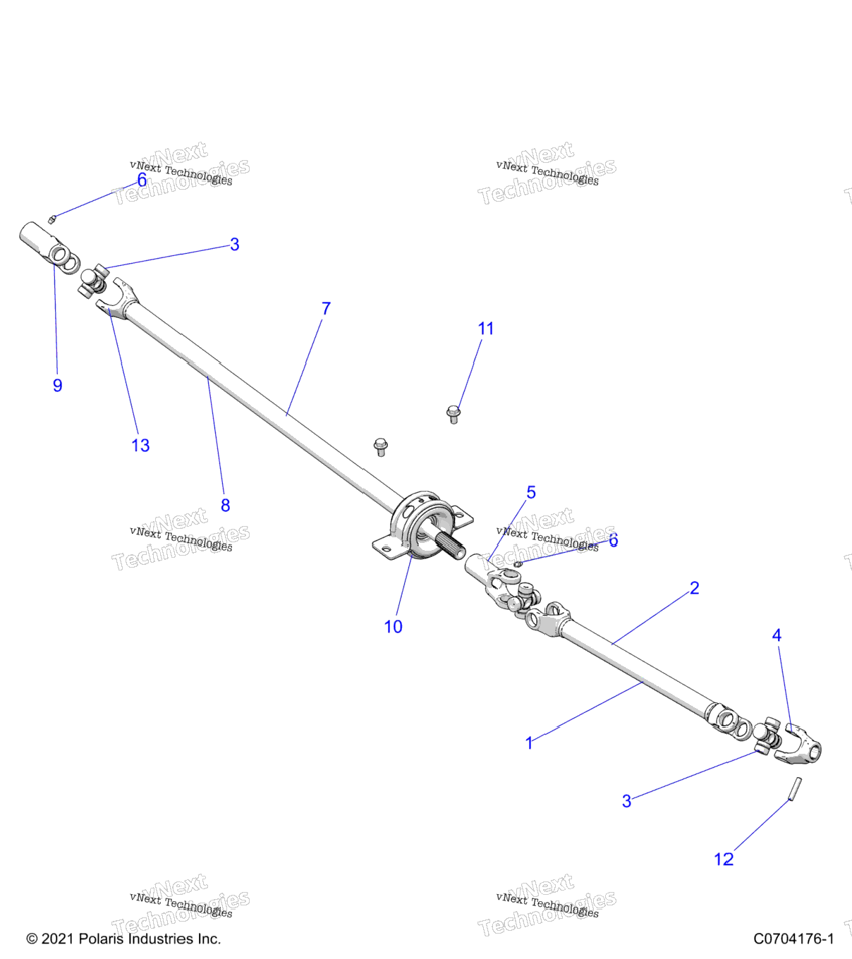 Drive Train, Front Prop Shaft