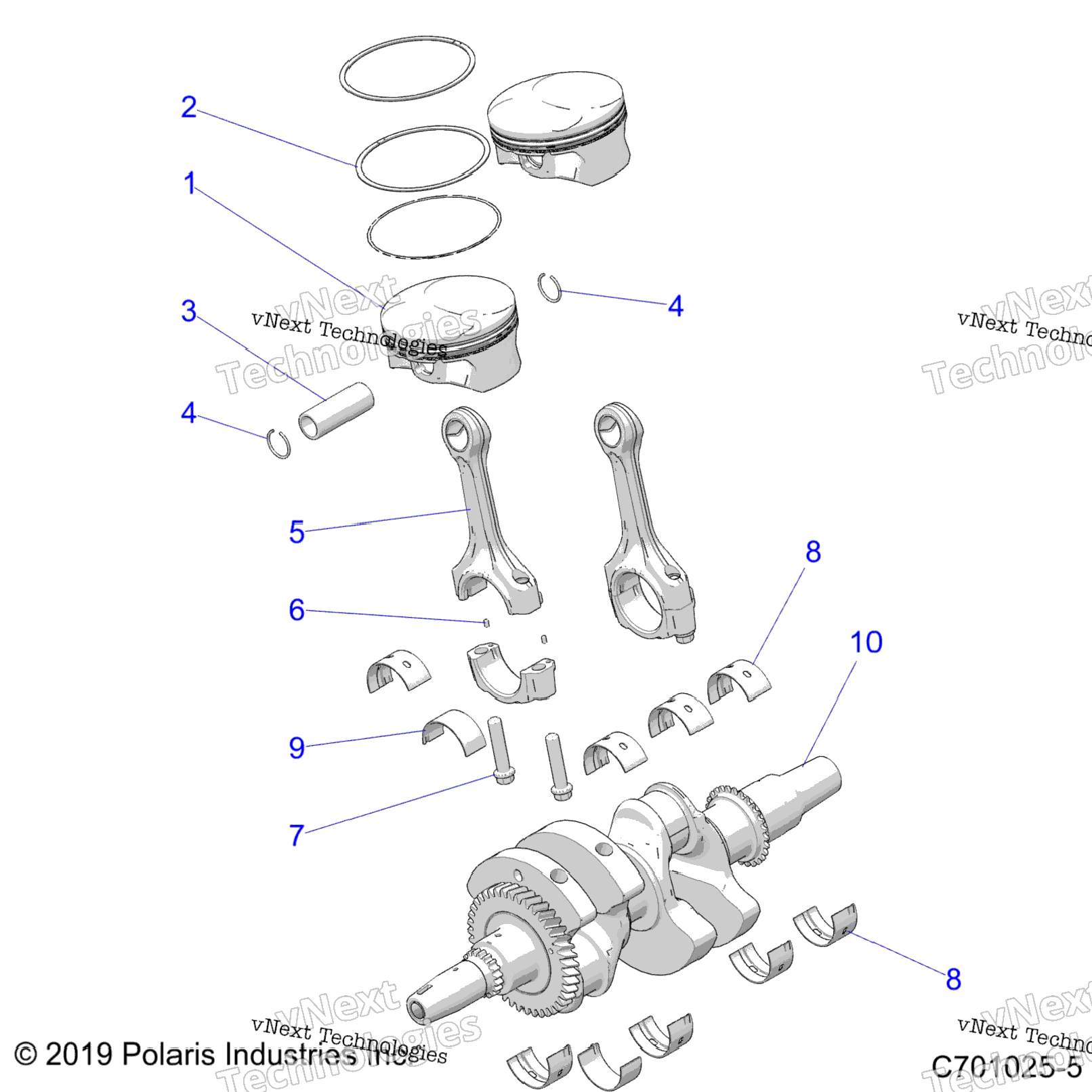 Engine, Crankshaft & Piston