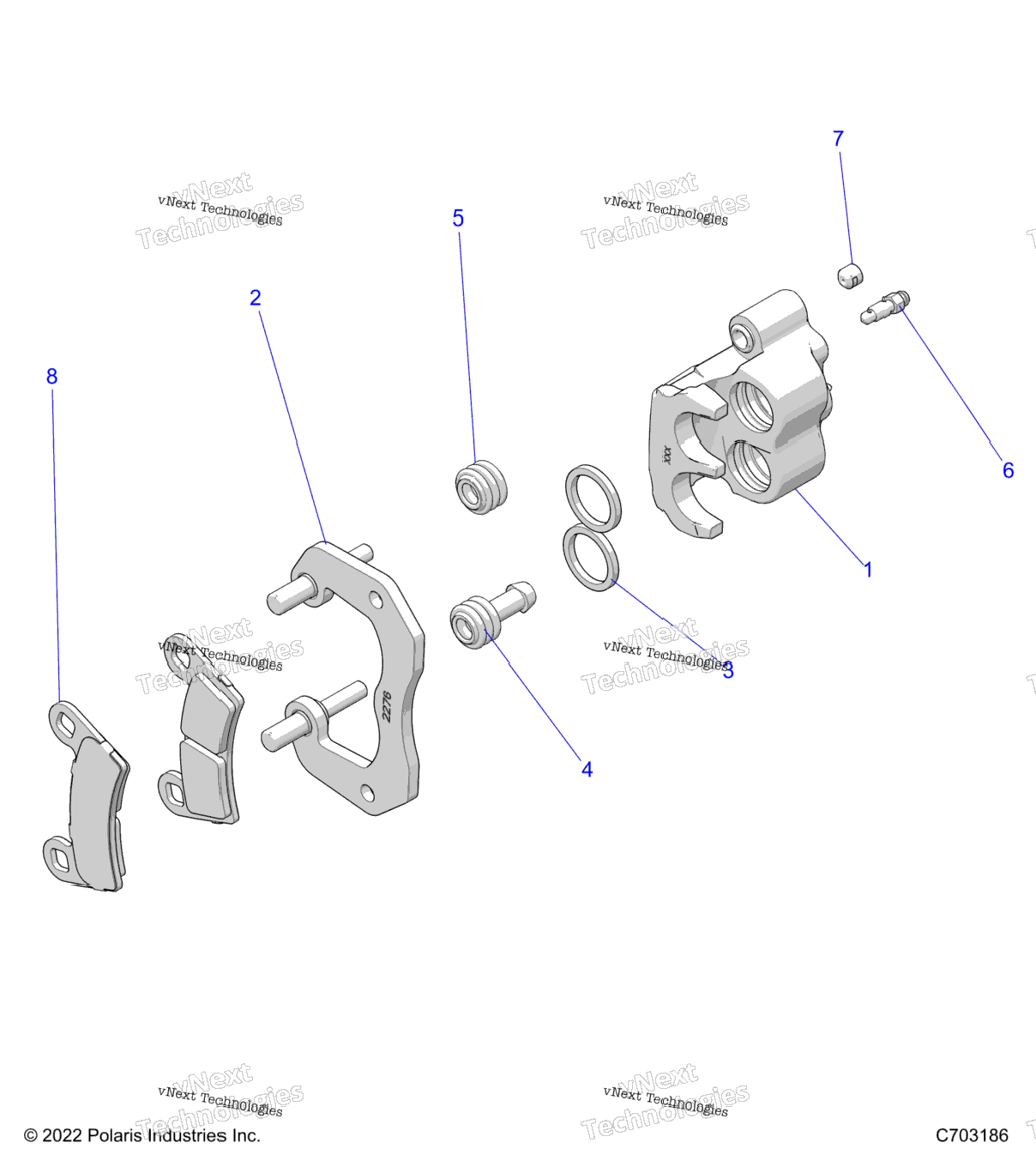 Brakes, Rear Caliper Z24ase87a