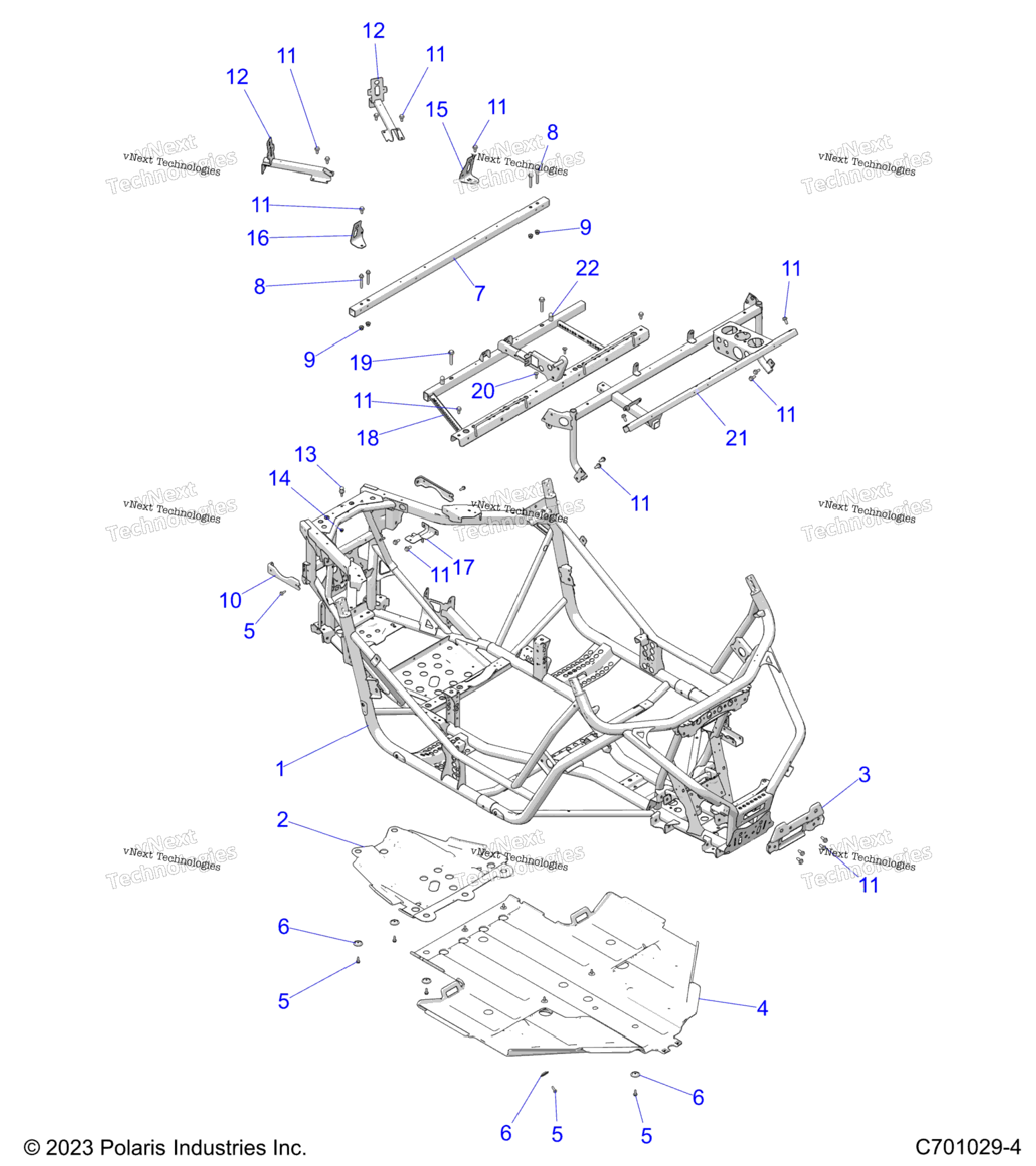 Chassis, Main Frame And Skid Plate