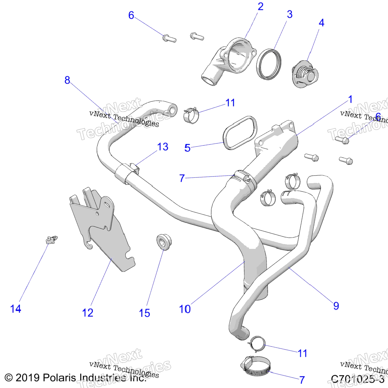 Engine, Cooling, Thermostat And Bypass