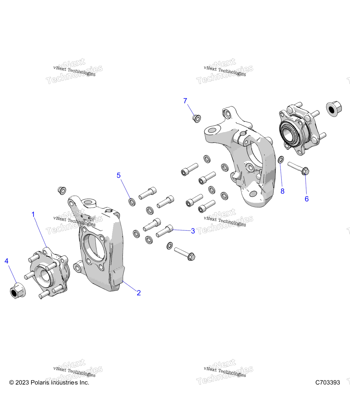 Suspension, Front Carrier And Hub