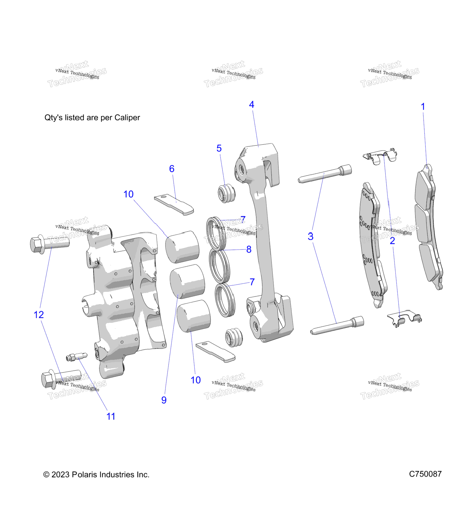 Brakes, Caliper, Front