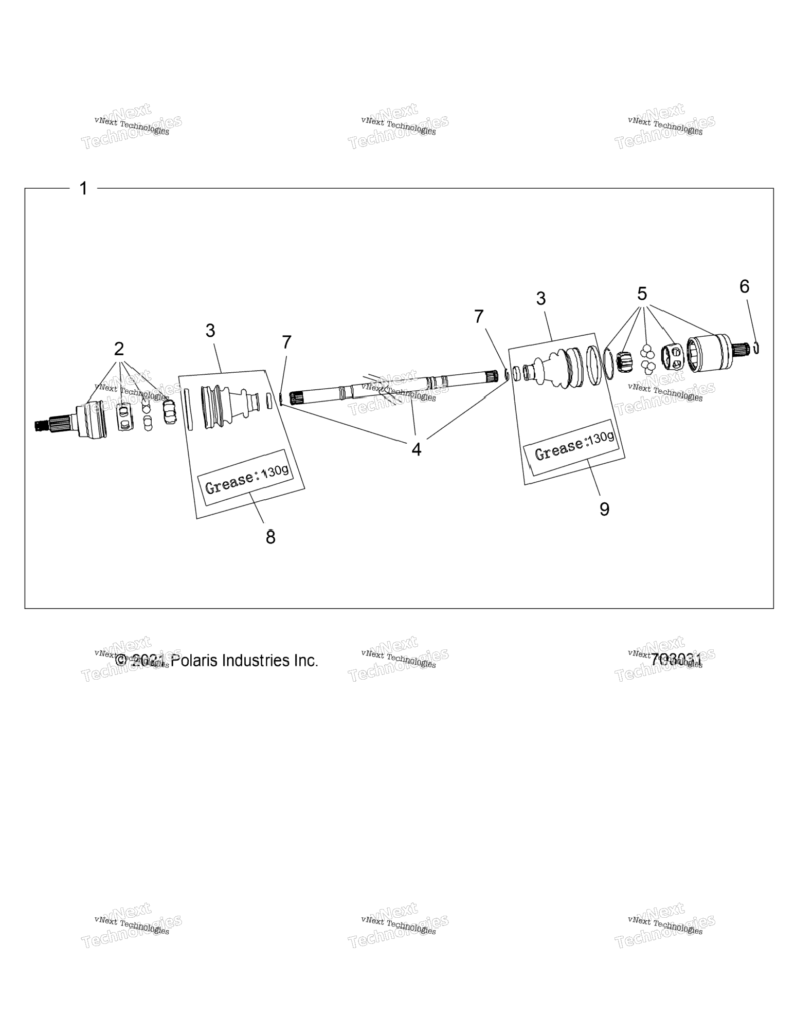 Drive Train, Half Shaft, Rear