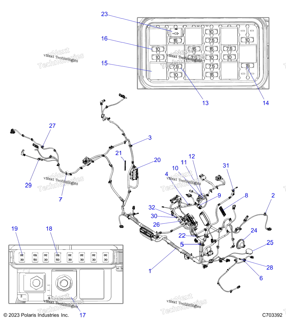 Electrical, Wire Harness, Chassis