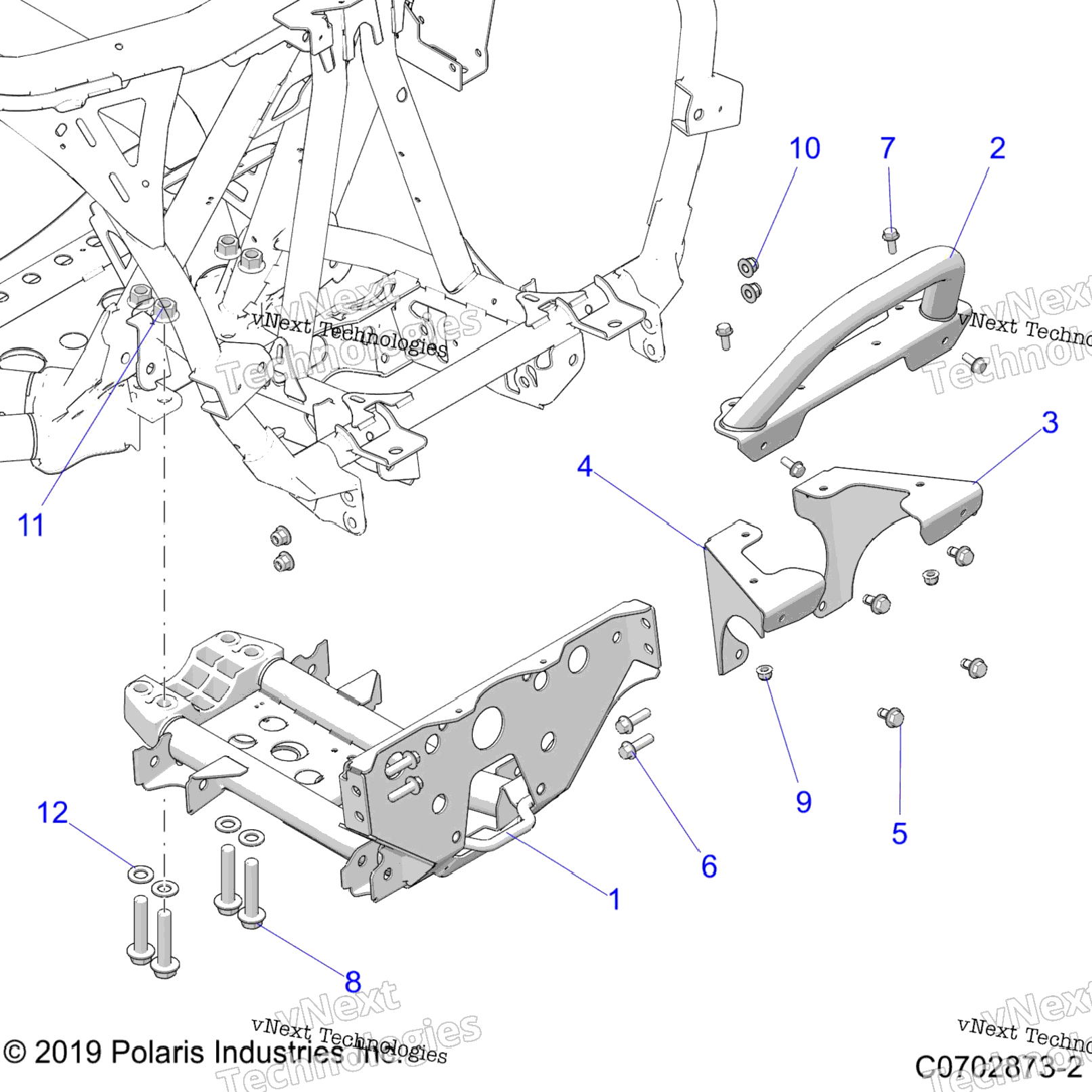 Chassis, Mounting, Front Gearcase