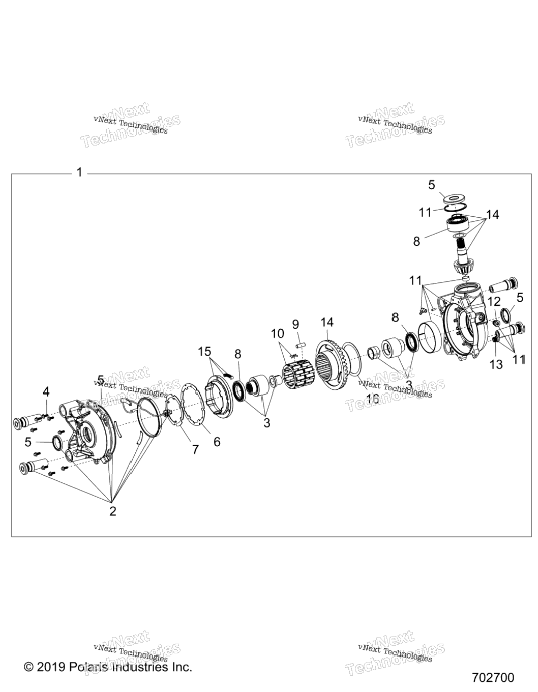 Drive Train, Front Gearcase