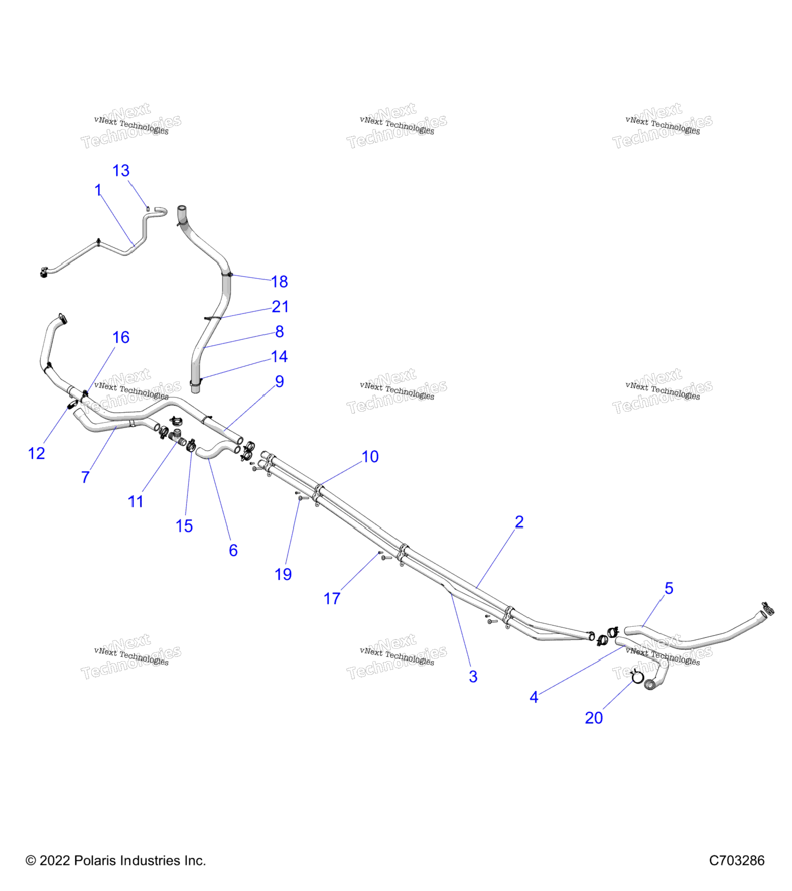 Engine, Cooling Routing Engine