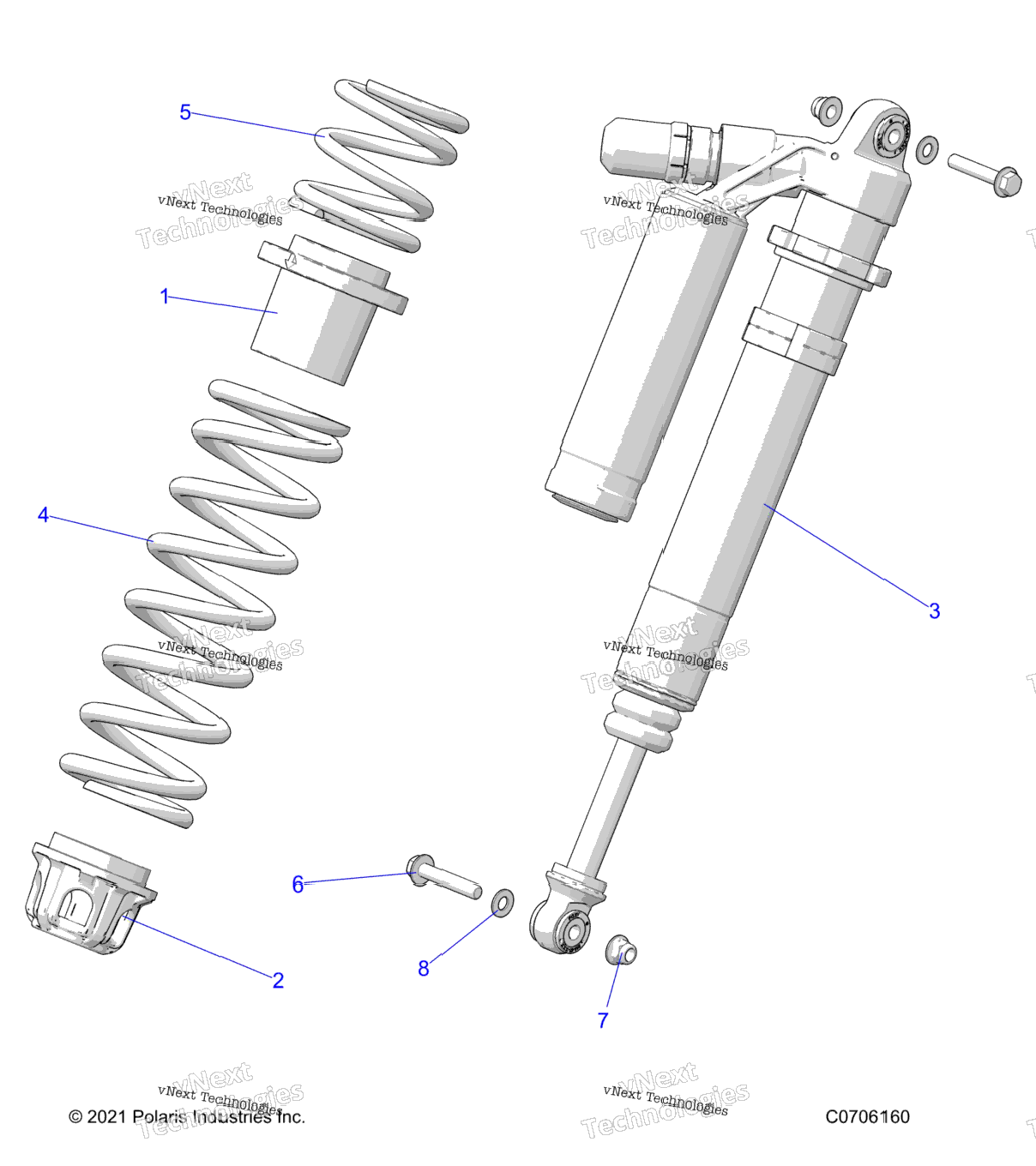 Suspension, Front Shock Mounting, Deluxe