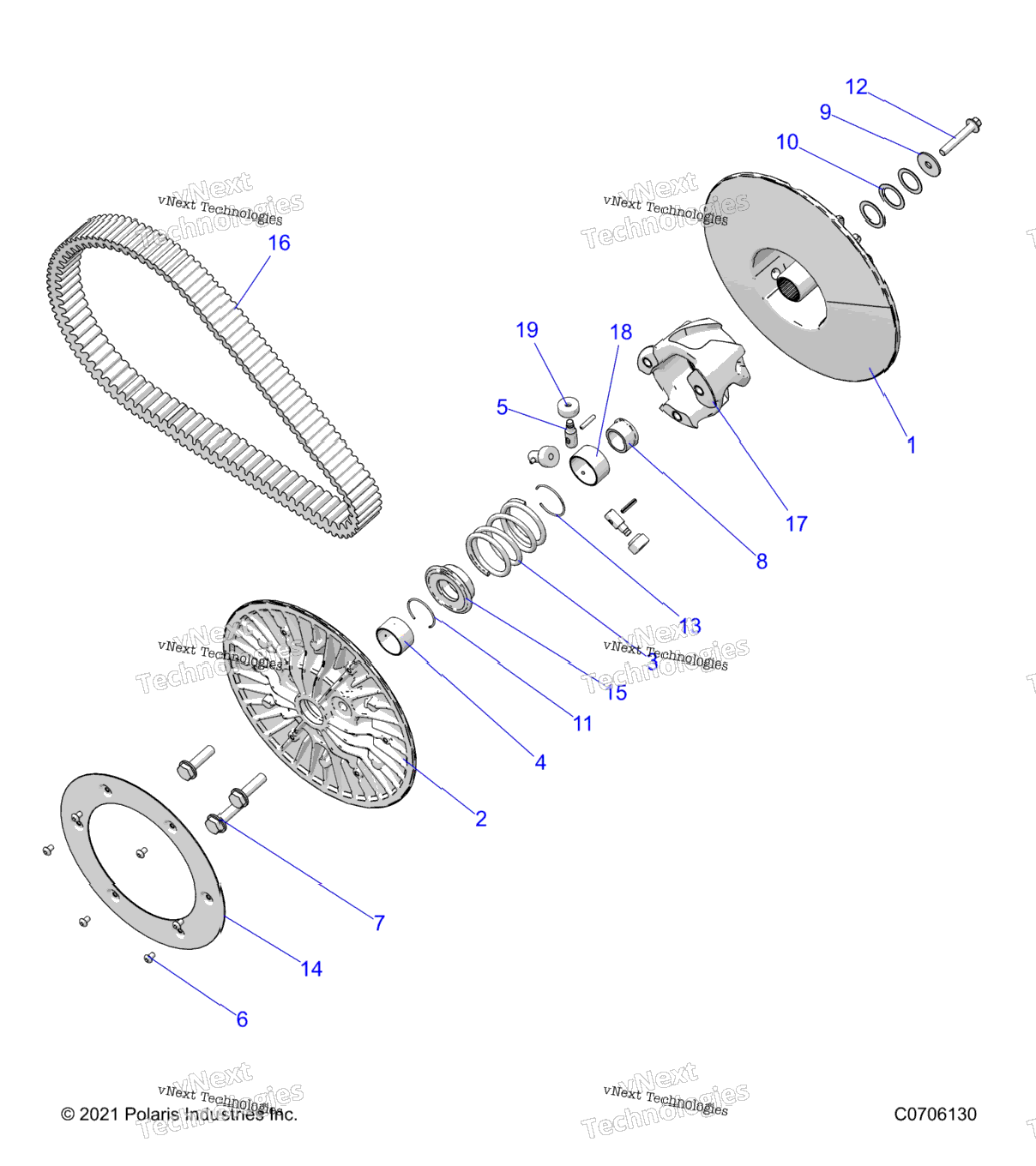 Drive Train, Secondary Clutch