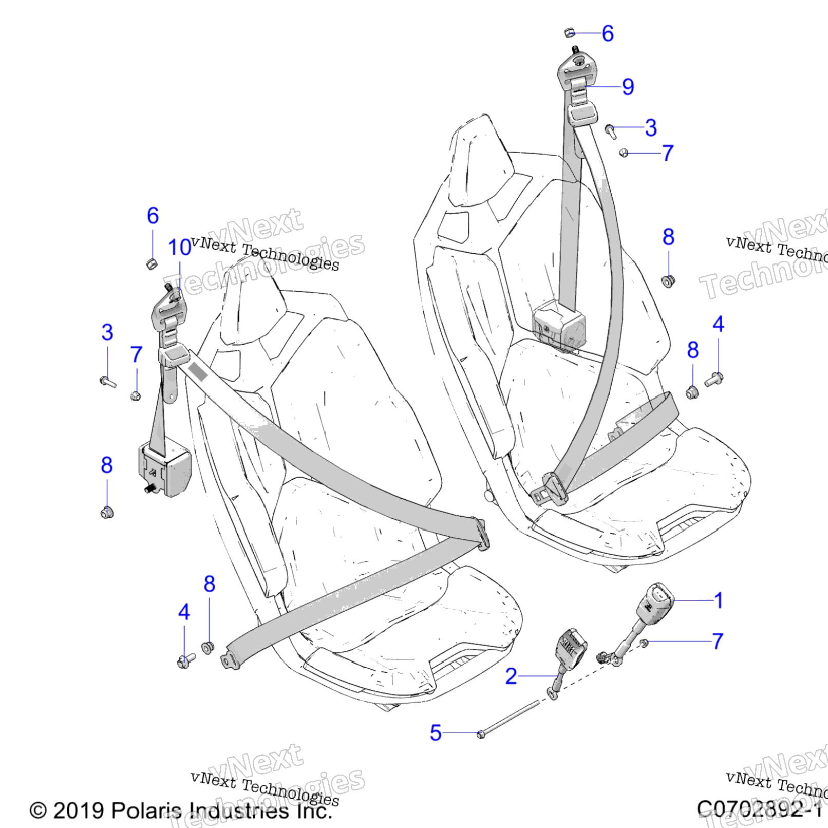 Body, Seat Belt Mounting, Standard