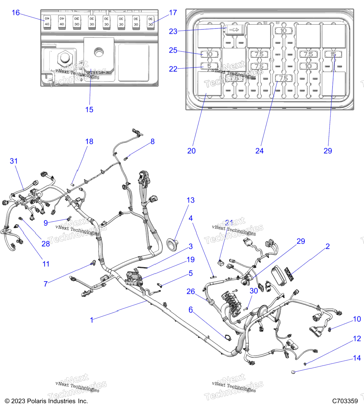 Electrical, Wire Harness, Chassis