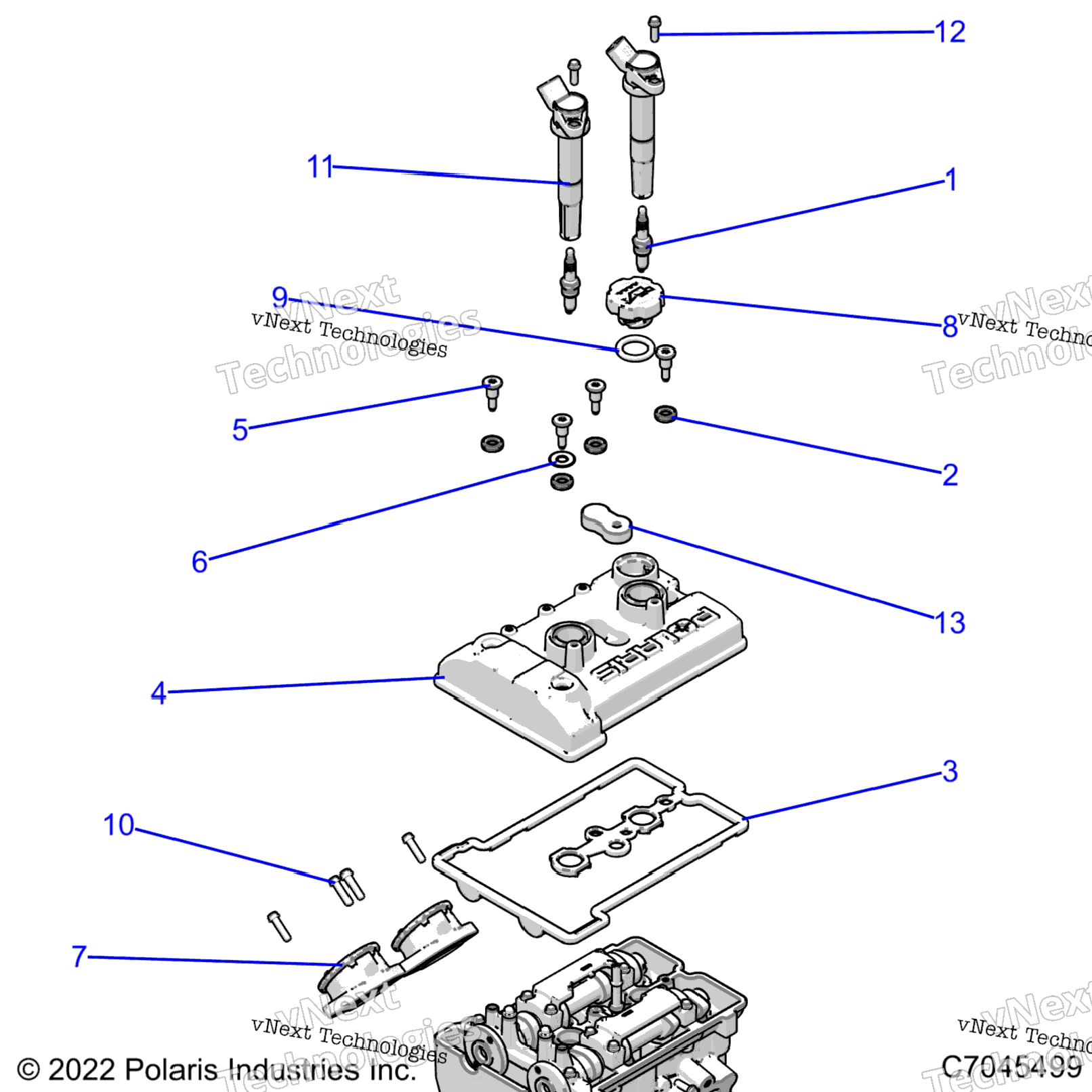 Engine, Throttle Body And Valve Cover