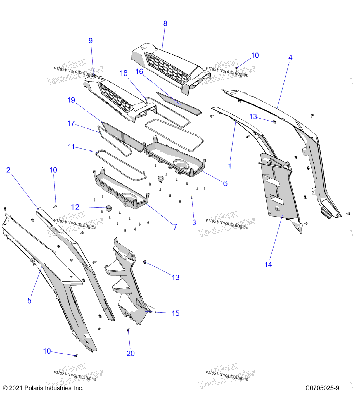 Body, Rear Fenders And Bezels