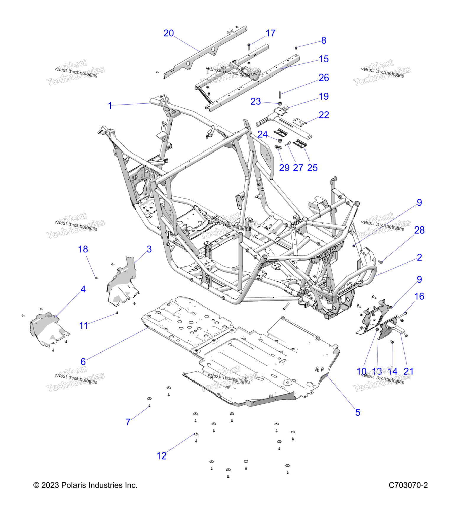 Chassis, Main Frame And Skid Plates