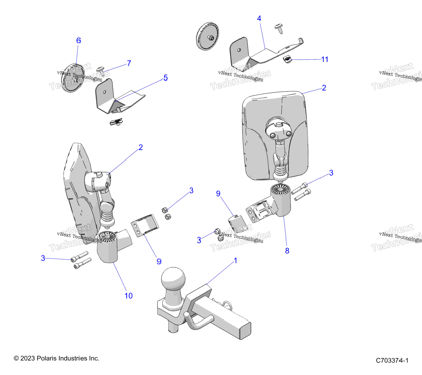 Body, Mirrors, Tractor Components Z24nes99cmFm