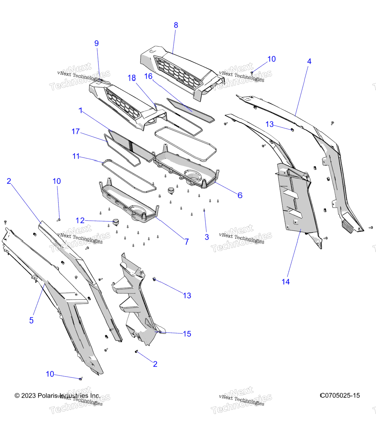 Body, Rear Fenders And Bezels Z24nee99fm\Z24nes99fmCm