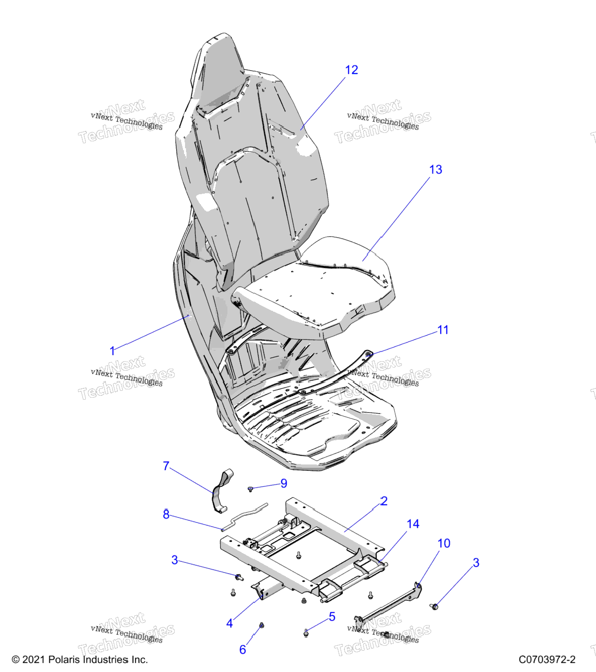 Body, Seat Asm. Passenger Z24nee99fm\Z24nes99fmCm