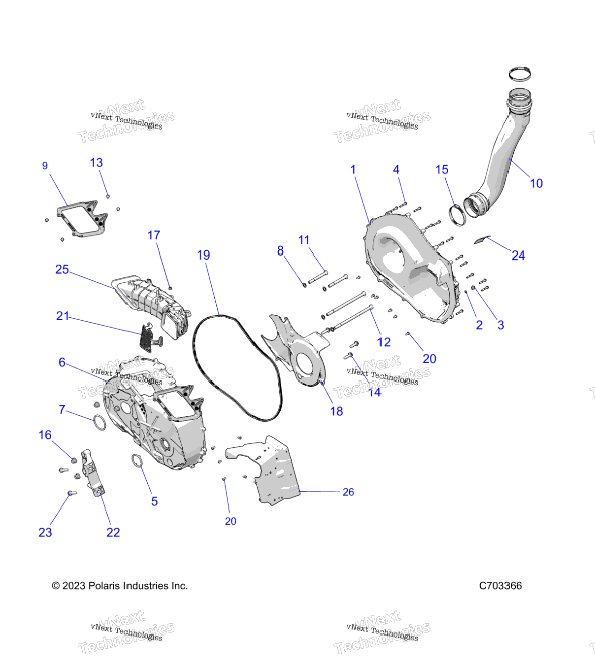 Drive Train, Clutch Cover And Ducting Z24nee99fm\Z24nes99fmCm