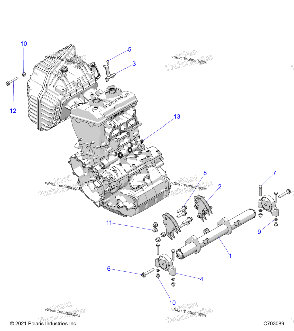 Engine, Mounting & Long Block