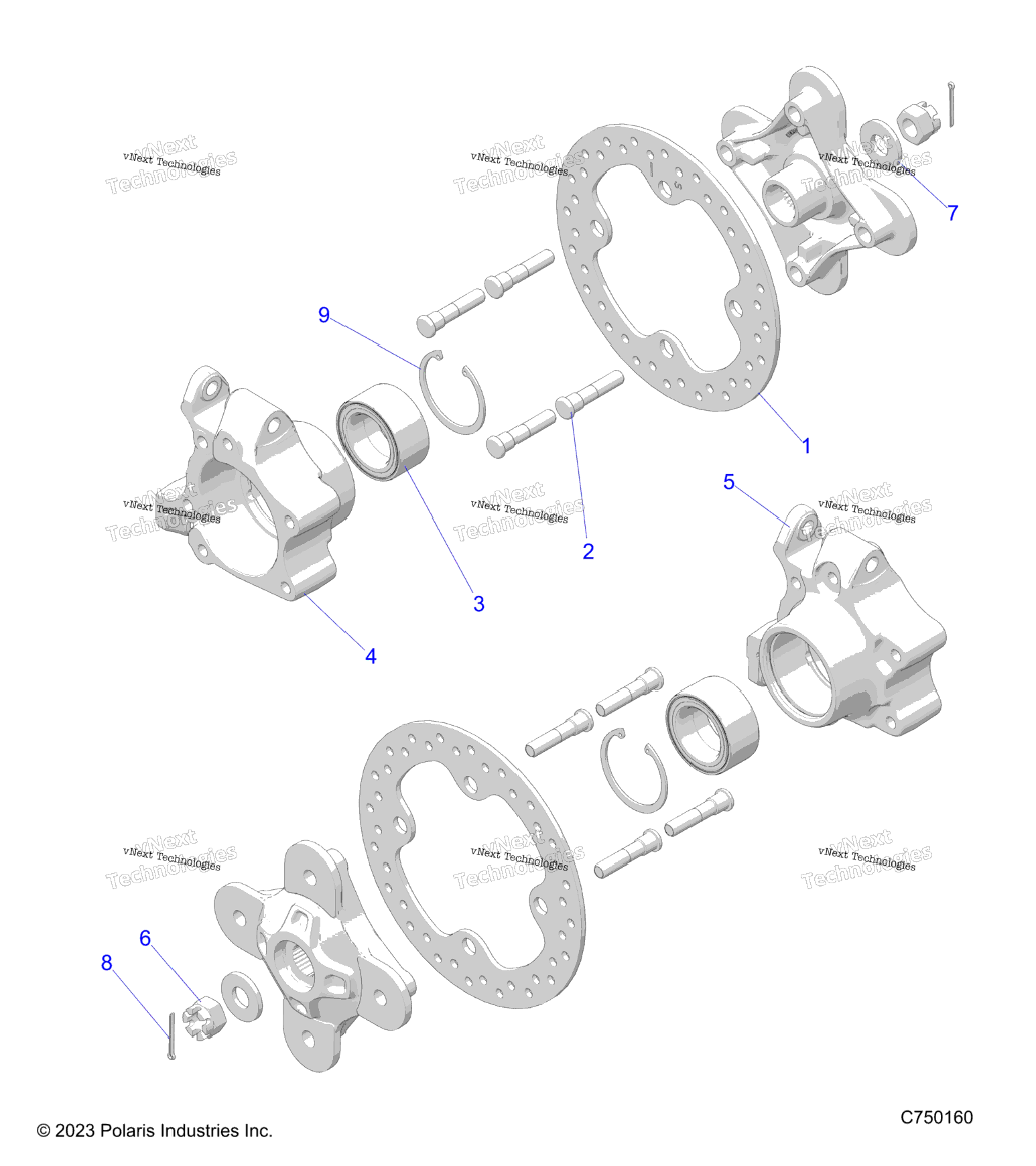 Suspension, Front Carrier And Hub