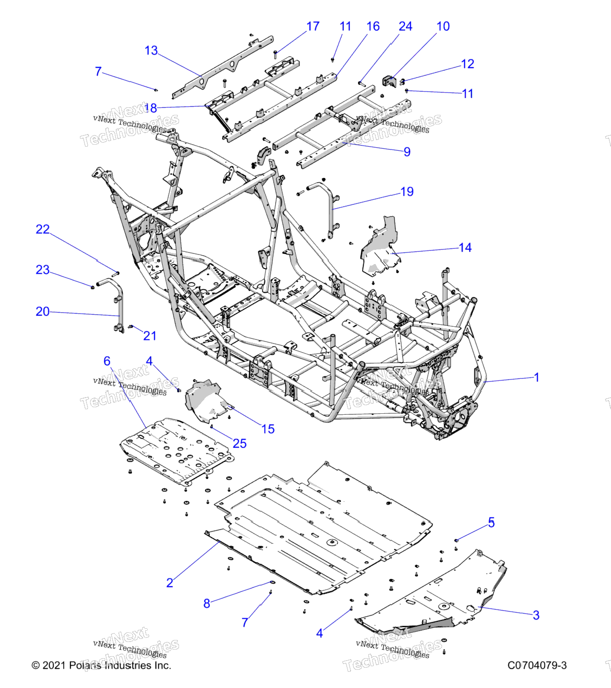 Chassis, Main Frame And Skid Plates