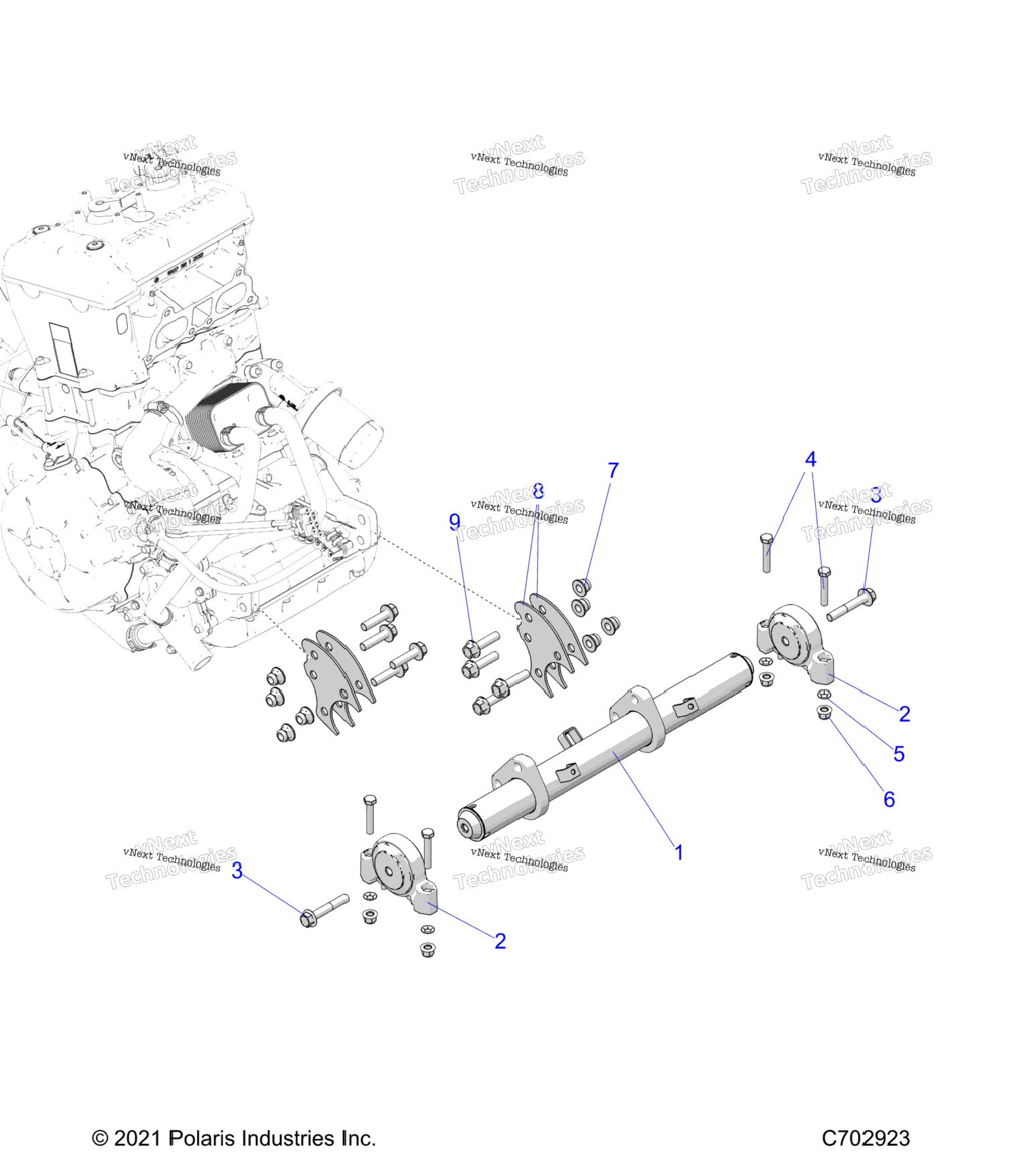 Engine, Mounting & Long Block