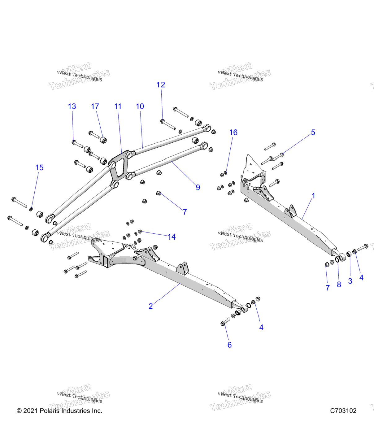 Suspension, Rear Control Arms